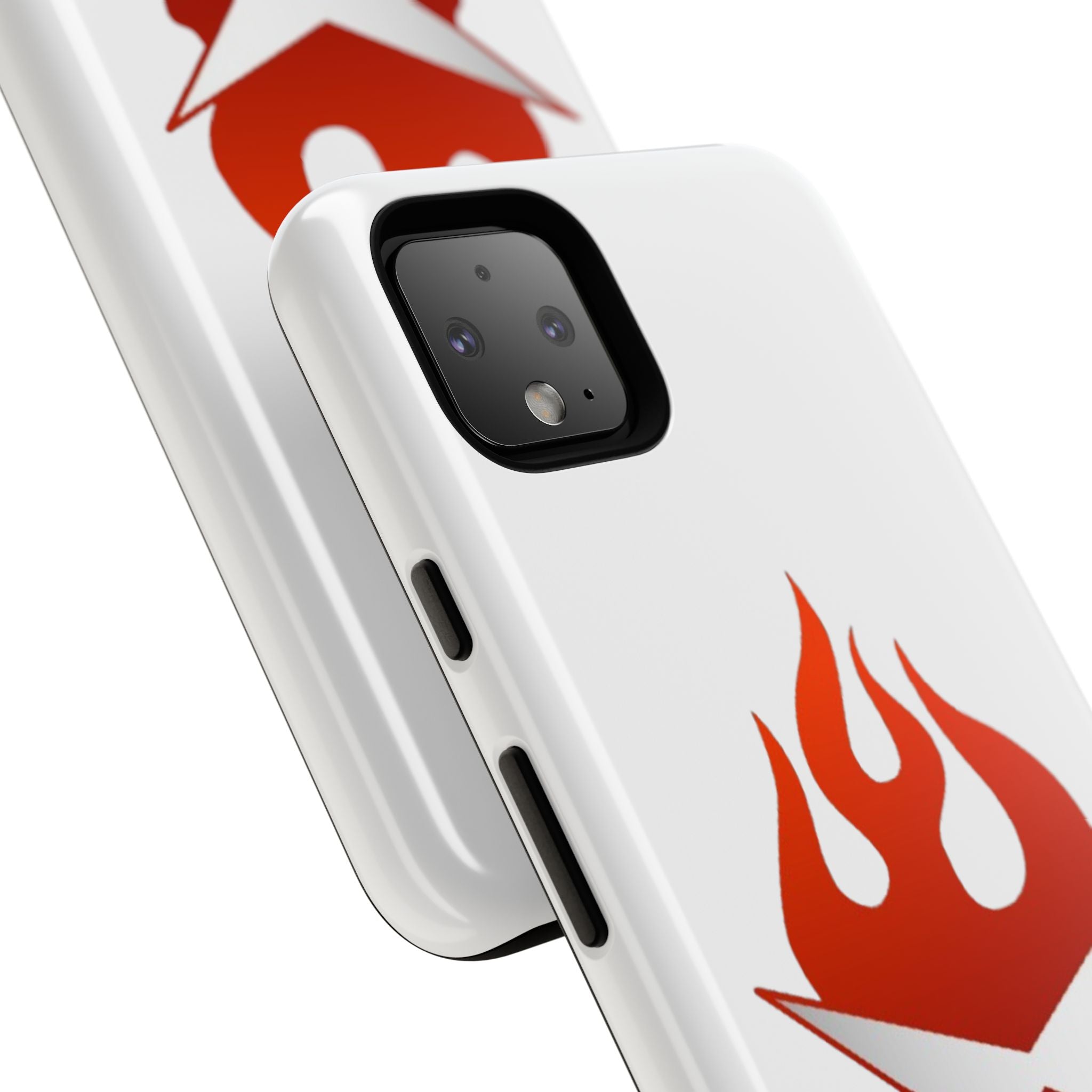Bold Flame Phone Case, Tough Cases for Daily Protection, Stylish Accessories, Gift for Fire Lovers, Trendy Tech Gear