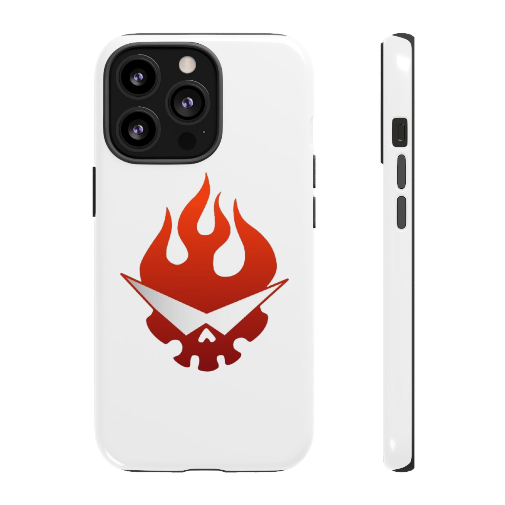 Bold Flame Phone Case, Tough Cases for Daily Protection, Stylish Accessories, Gift for Fire Lovers, Trendy Tech Gear