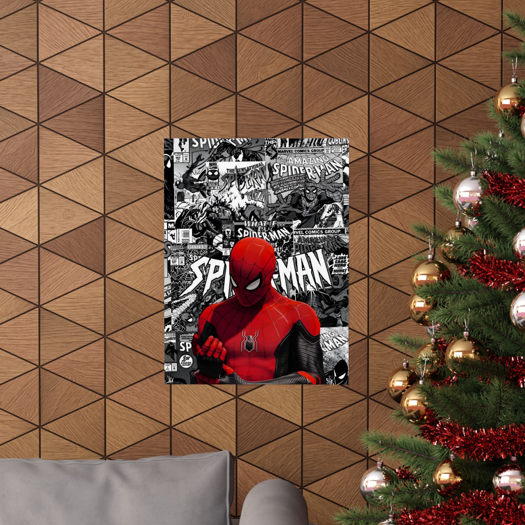 Spiderman Matte Vertical Posters | Comic Wall Art, Kids Room Decor, Superhero Print, Gift for Marvel Fans, Unique Home Decoration