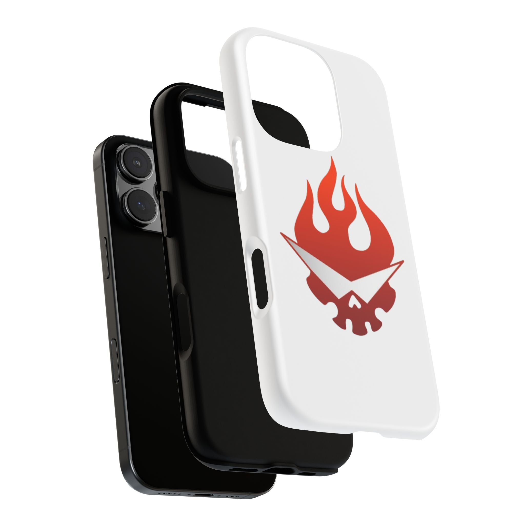 Bold Flame Phone Case, Tough Cases for Daily Protection, Stylish Accessories, Gift for Fire Lovers, Trendy Tech Gear