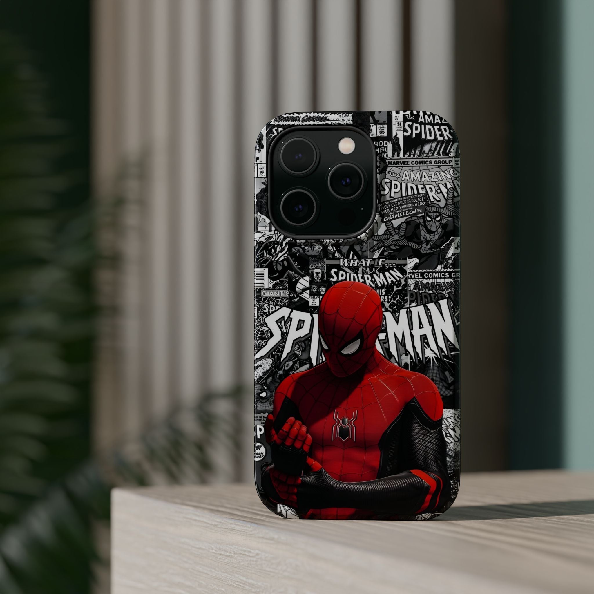 Spider-Man Magnetic Tough Case, Superhero Phone Cover, Gifts for Comic Book Fans, Durable Phone Protection, Kids and Adult Accessories