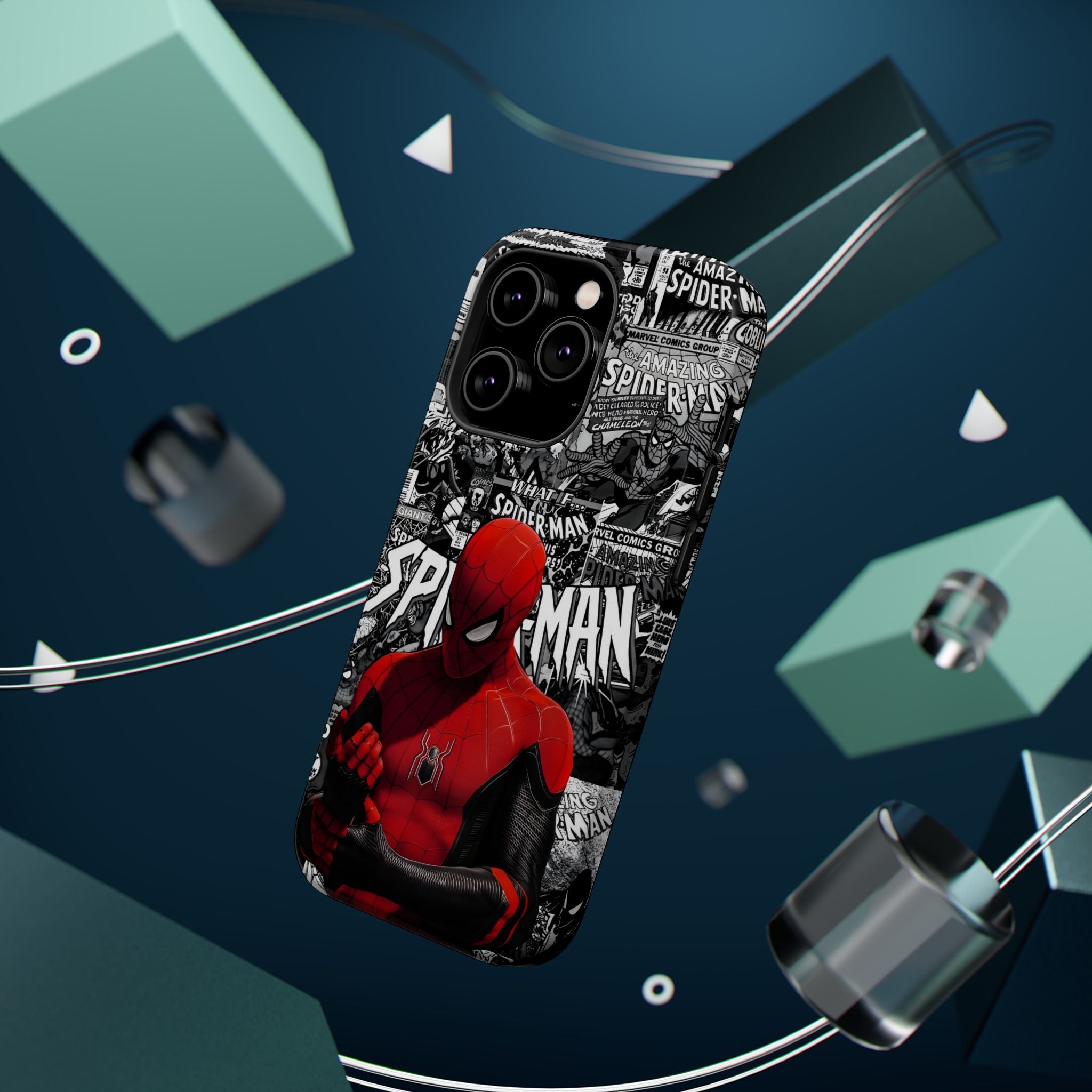 Spider-Man Magnetic Tough Case, Superhero Phone Cover, Gifts for Comic Book Fans, Durable Phone Protection, Kids and Adult Accessories