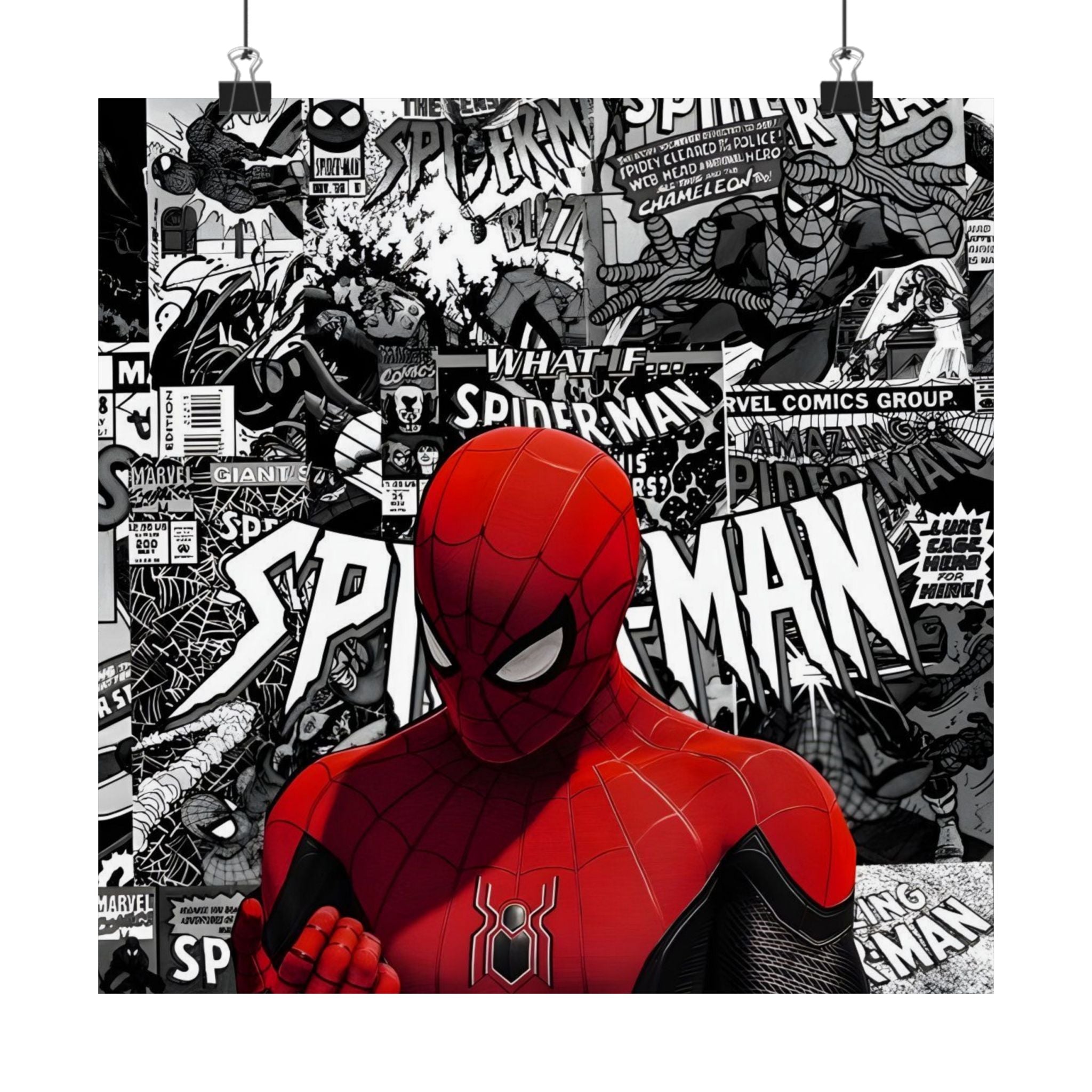 Spiderman Matte Vertical Posters | Comic Wall Art, Kids Room Decor, Superhero Print, Gift for Marvel Fans, Unique Home Decoration