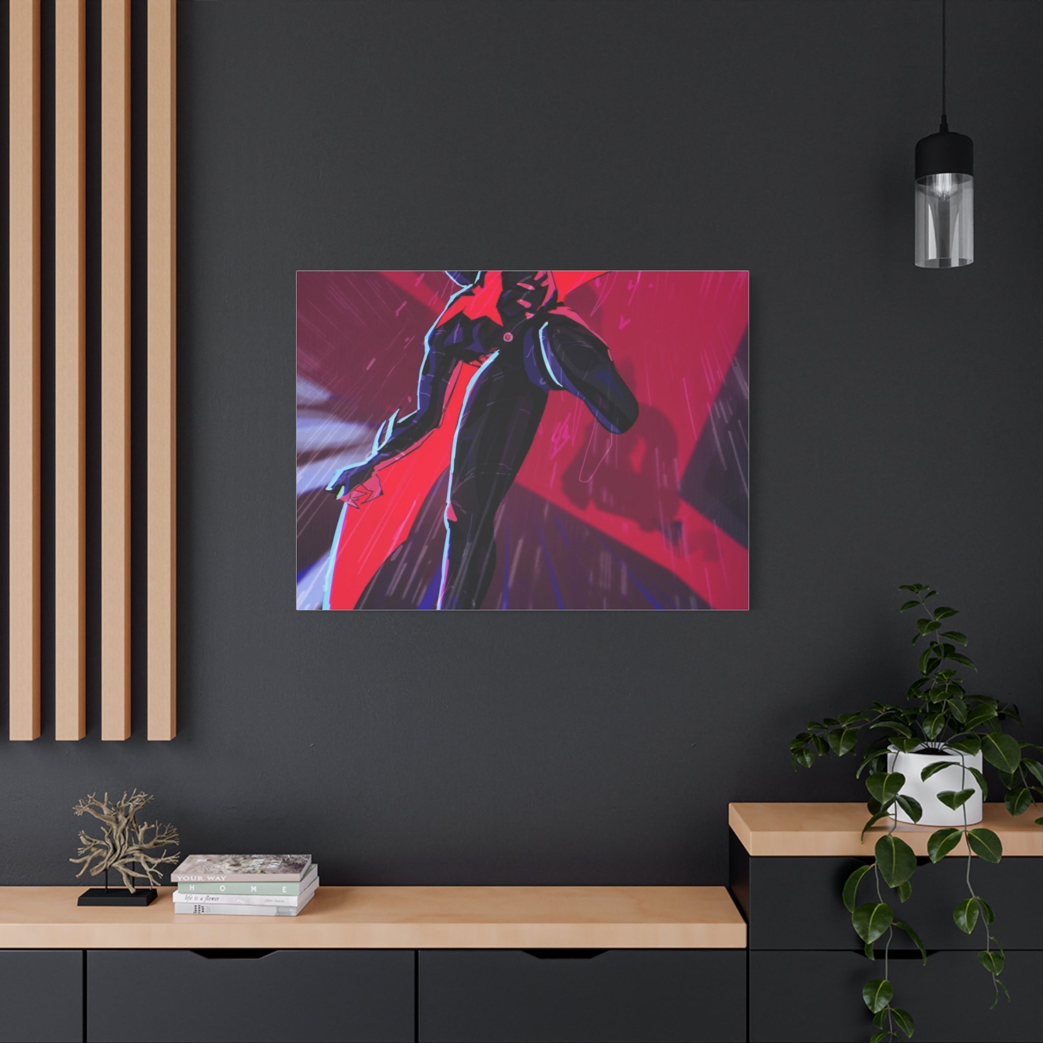Stretched Canvas Art Print, Gothic Wall Decor, Perfect Gift for Art Lovers, Modern Bedroom Decor, Unique Home Wall Art, Gift for Her