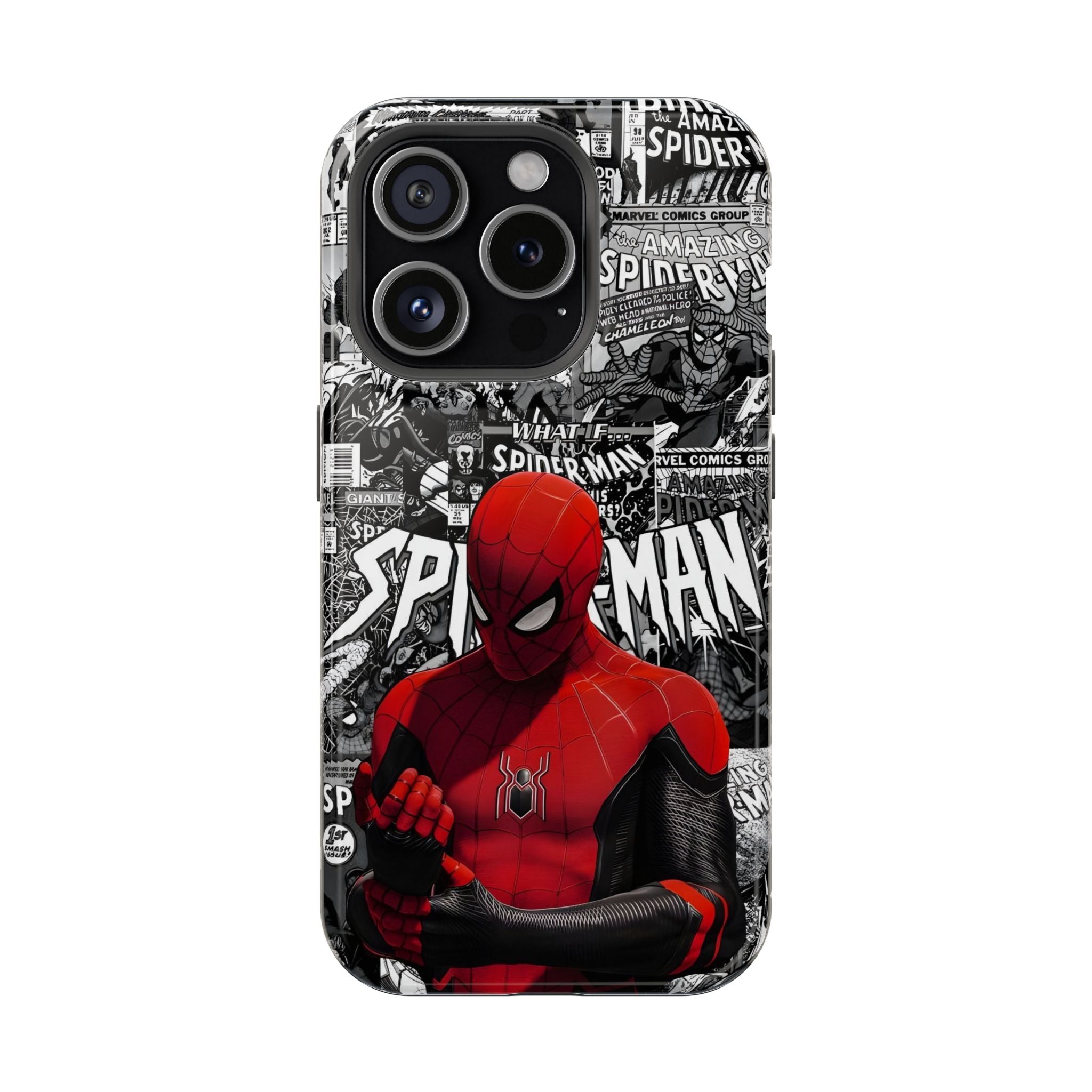 Spider-Man Magnetic Tough Case, Superhero Phone Cover, Gifts for Comic Book Fans, Durable Phone Protection, Kids and Adult Accessories