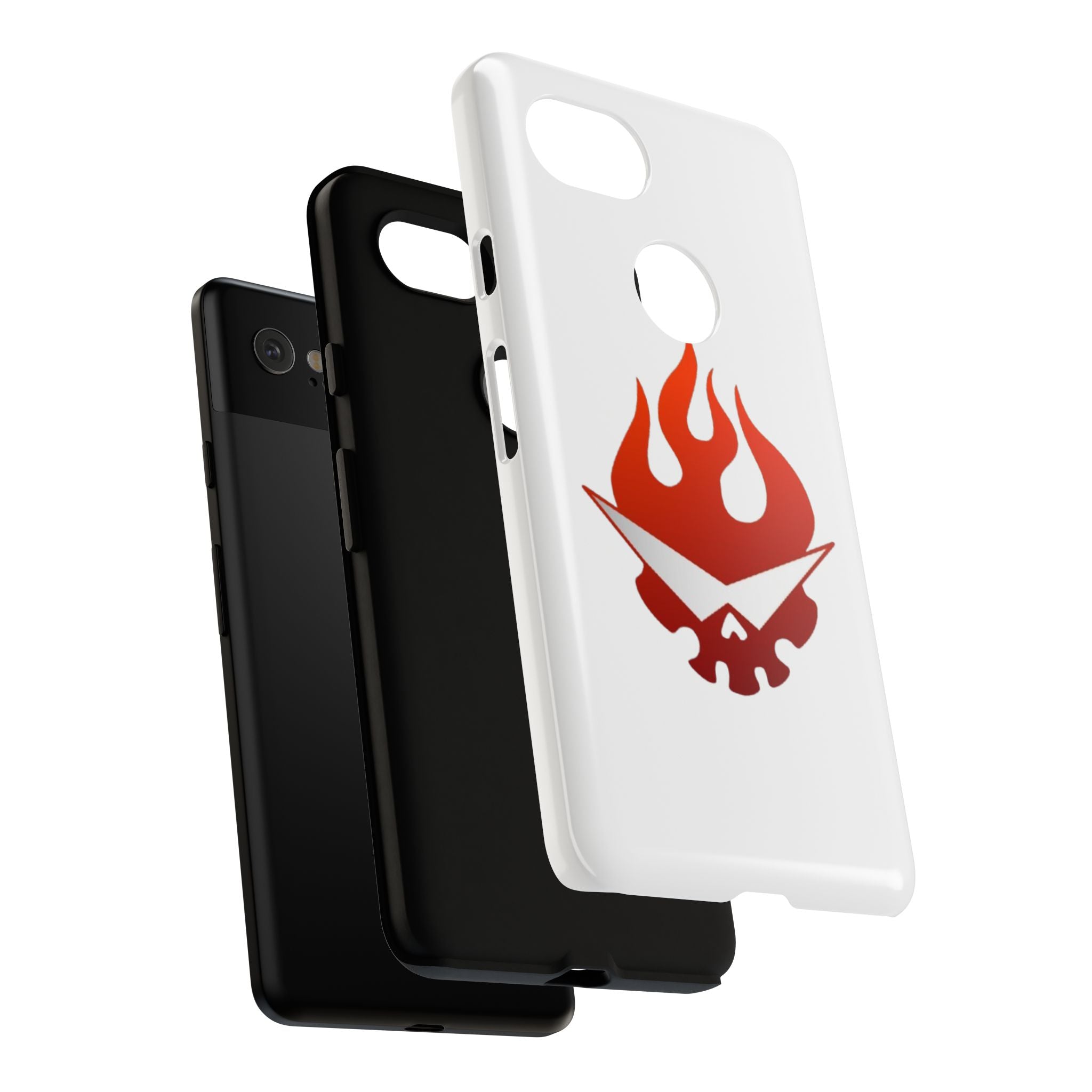 Bold Flame Phone Case, Tough Cases for Daily Protection, Stylish Accessories, Gift for Fire Lovers, Trendy Tech Gear