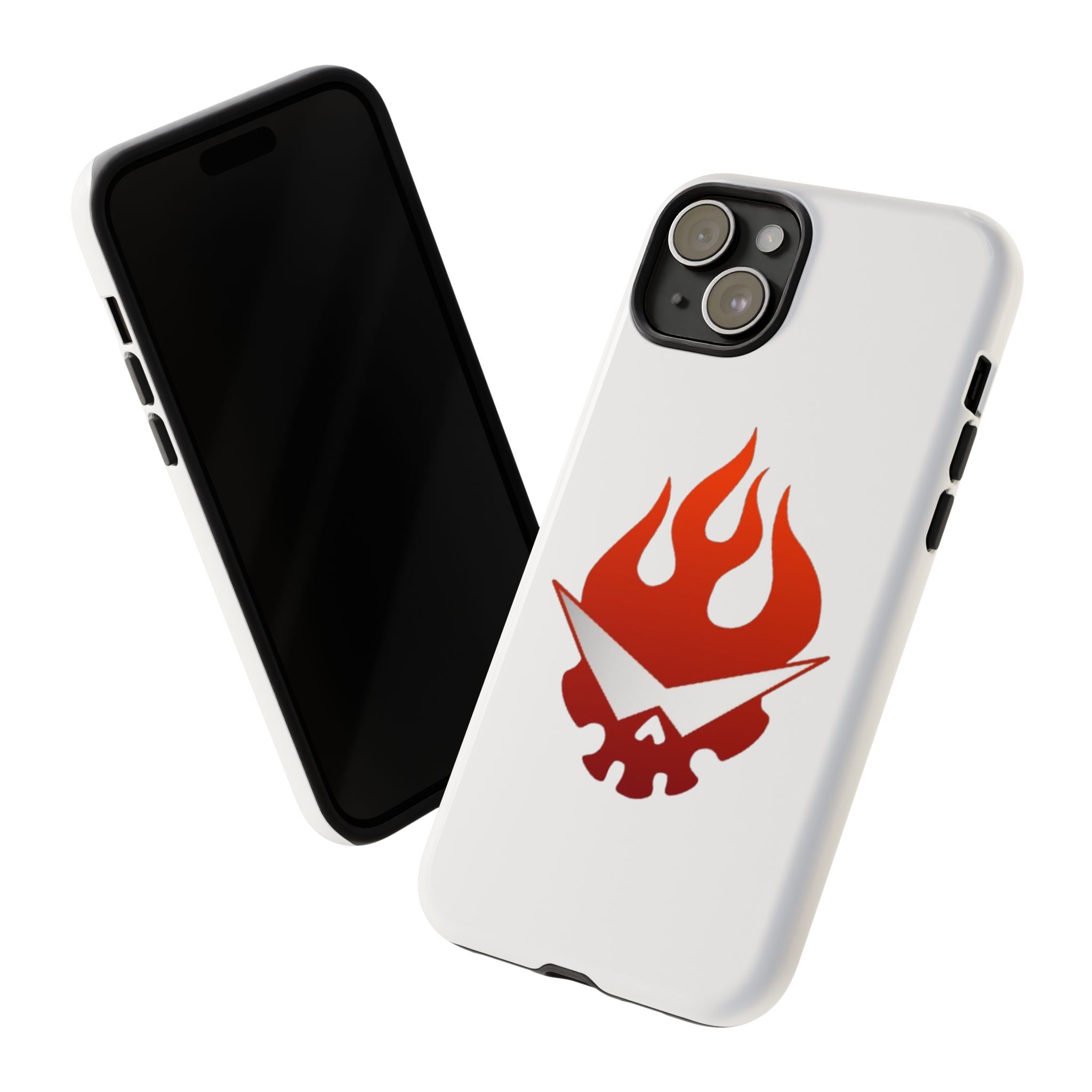 Bold Flame Phone Case, Tough Cases for Daily Protection, Stylish Accessories, Gift for Fire Lovers, Trendy Tech Gear
