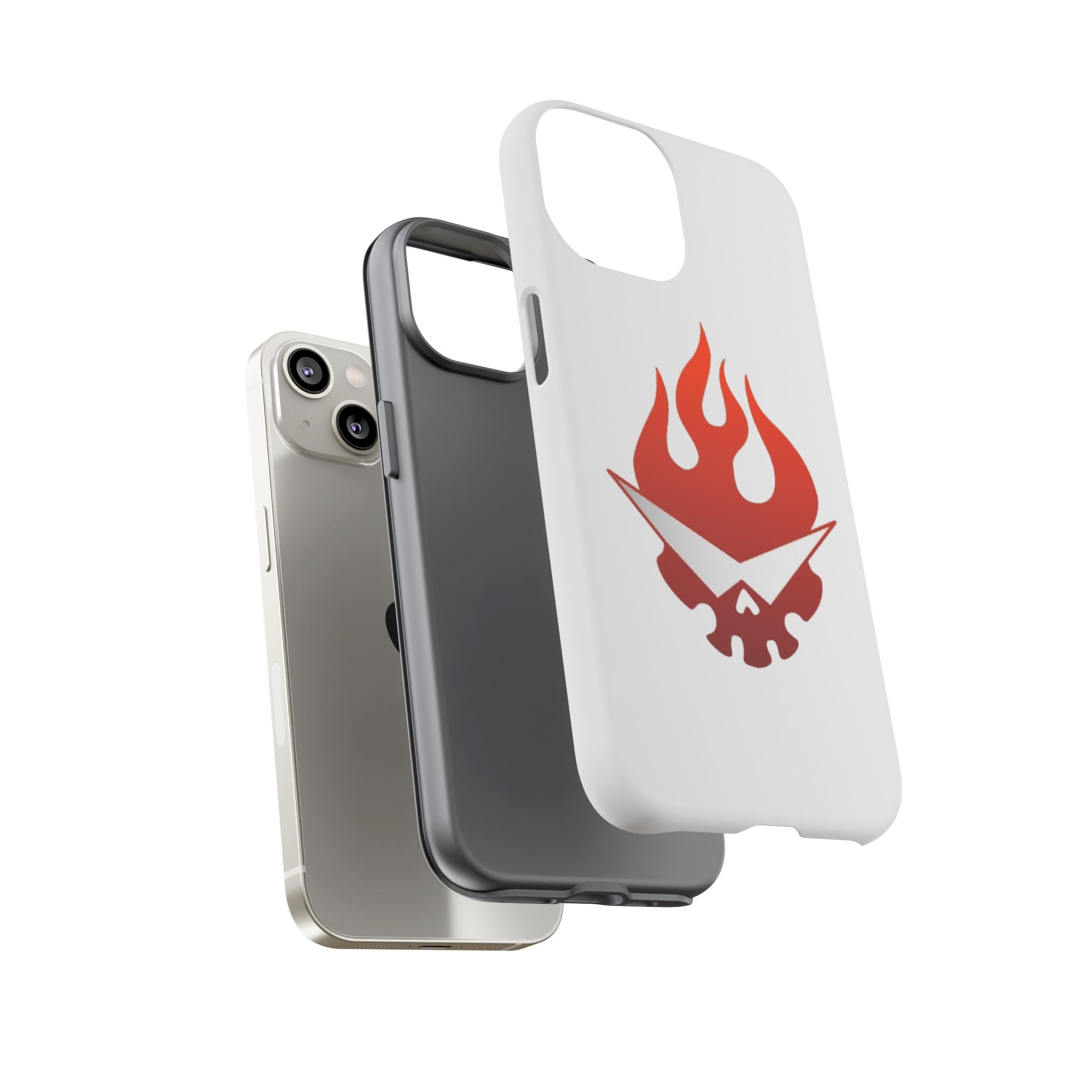 Bold Flame Phone Case, Tough Cases for Daily Protection, Stylish Accessories, Gift for Fire Lovers, Trendy Tech Gear
