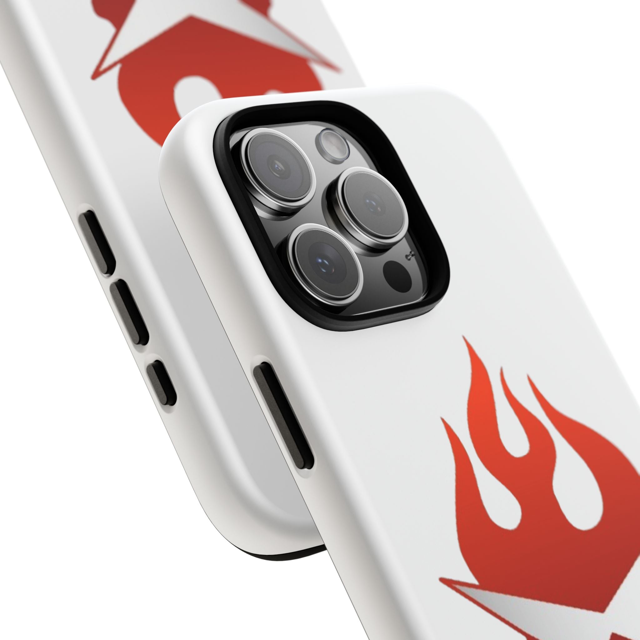 Bold Flame Phone Case, Tough Cases for Daily Protection, Stylish Accessories, Gift for Fire Lovers, Trendy Tech Gear