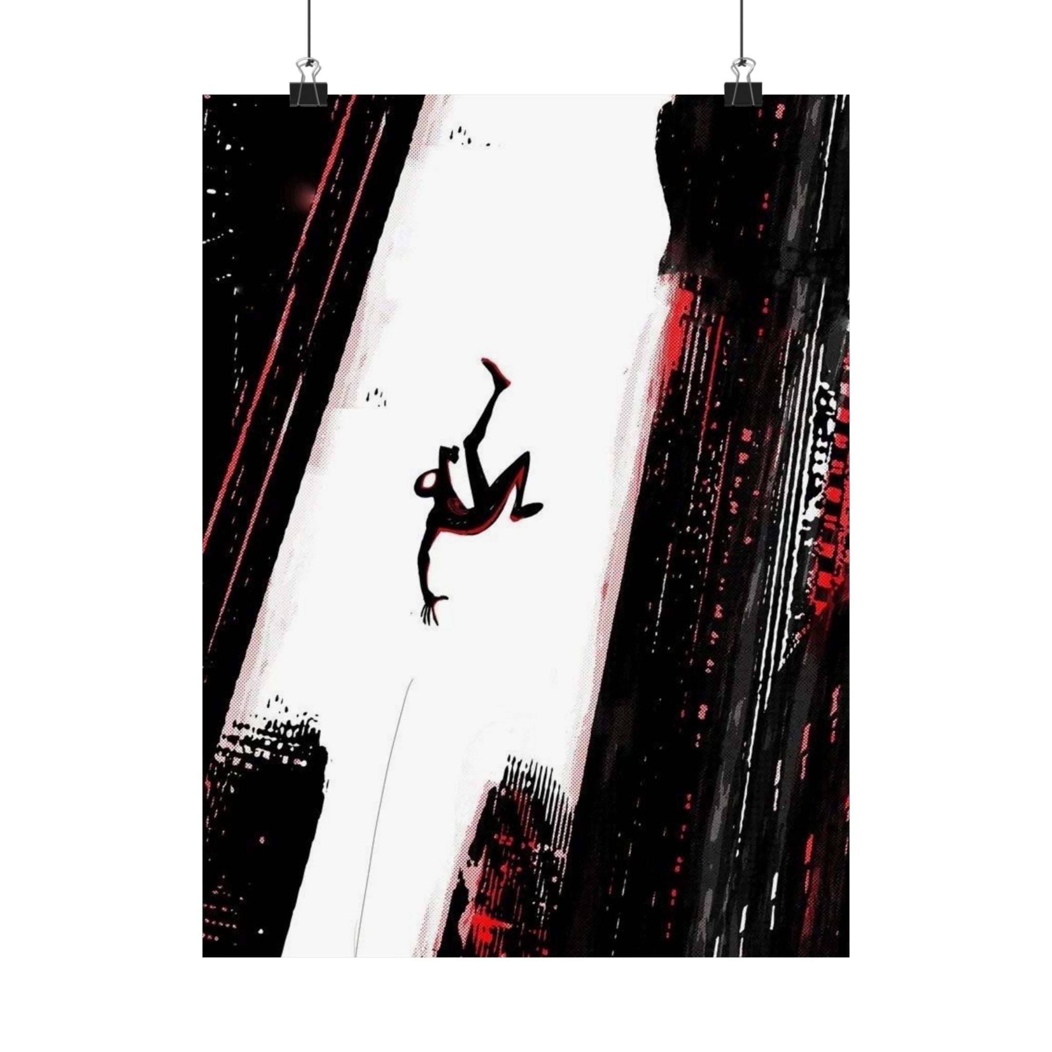 Dynamic Wall Art Prints, Bold Graphic Posters, Home Decor, Gift for Art Lovers, Modern Minimalist Poster, Spider Themed Artwork