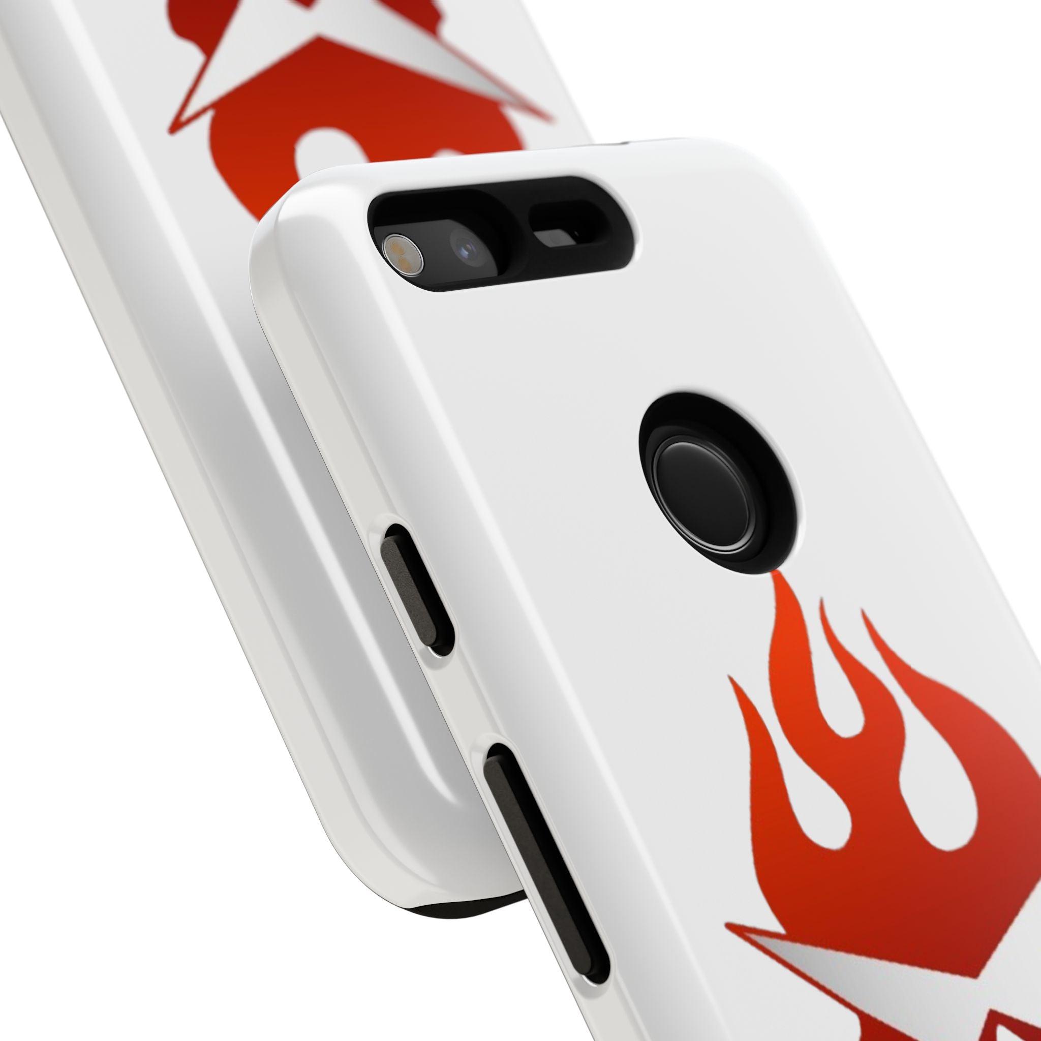 Bold Flame Phone Case, Tough Cases for Daily Protection, Stylish Accessories, Gift for Fire Lovers, Trendy Tech Gear