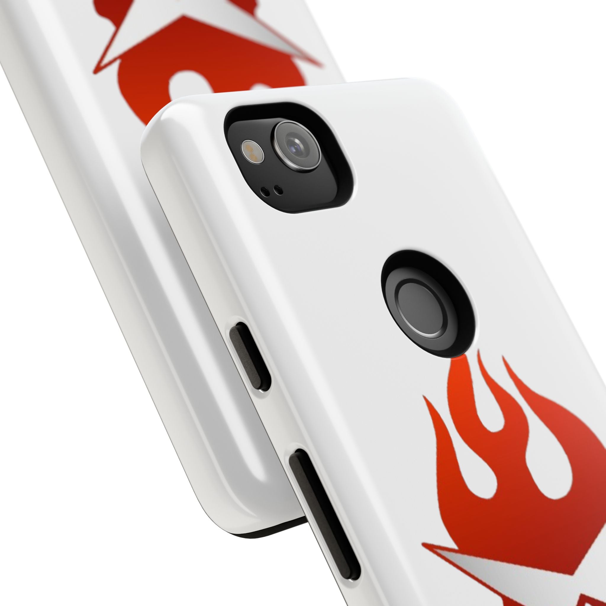 Bold Flame Phone Case, Tough Cases for Daily Protection, Stylish Accessories, Gift for Fire Lovers, Trendy Tech Gear