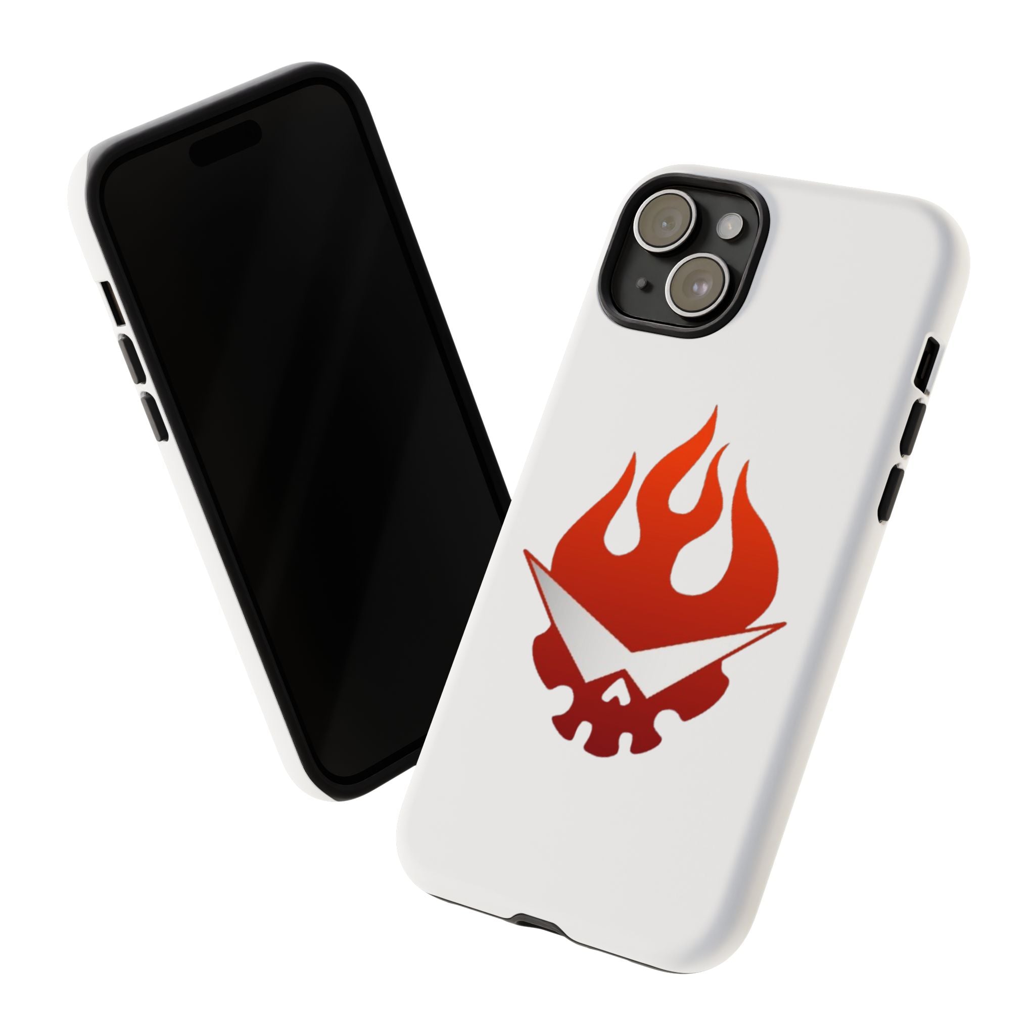 Bold Flame Phone Case, Tough Cases for Daily Protection, Stylish Accessories, Gift for Fire Lovers, Trendy Tech Gear