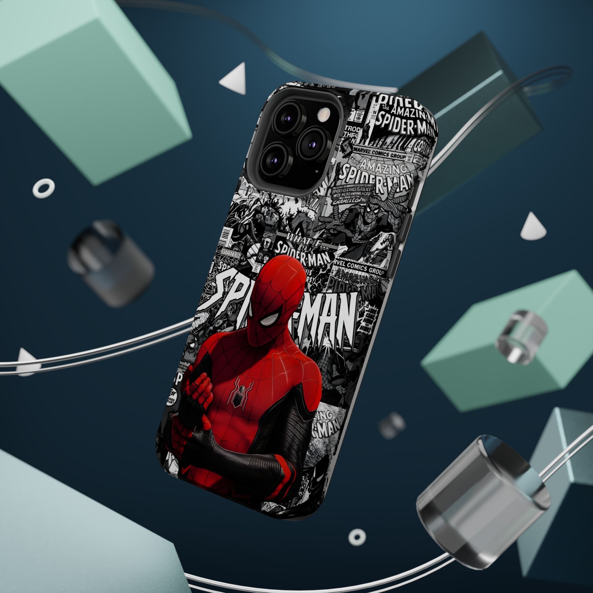 Spider-Man Magnetic Tough Case, Superhero Phone Cover, Gifts for Comic Book Fans, Durable Phone Protection, Kids and Adult Accessories