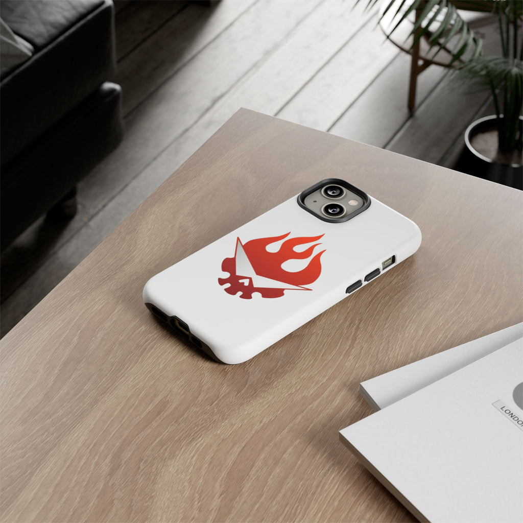Bold Flame Phone Case, Tough Cases for Daily Protection, Stylish Accessories, Gift for Fire Lovers, Trendy Tech Gear