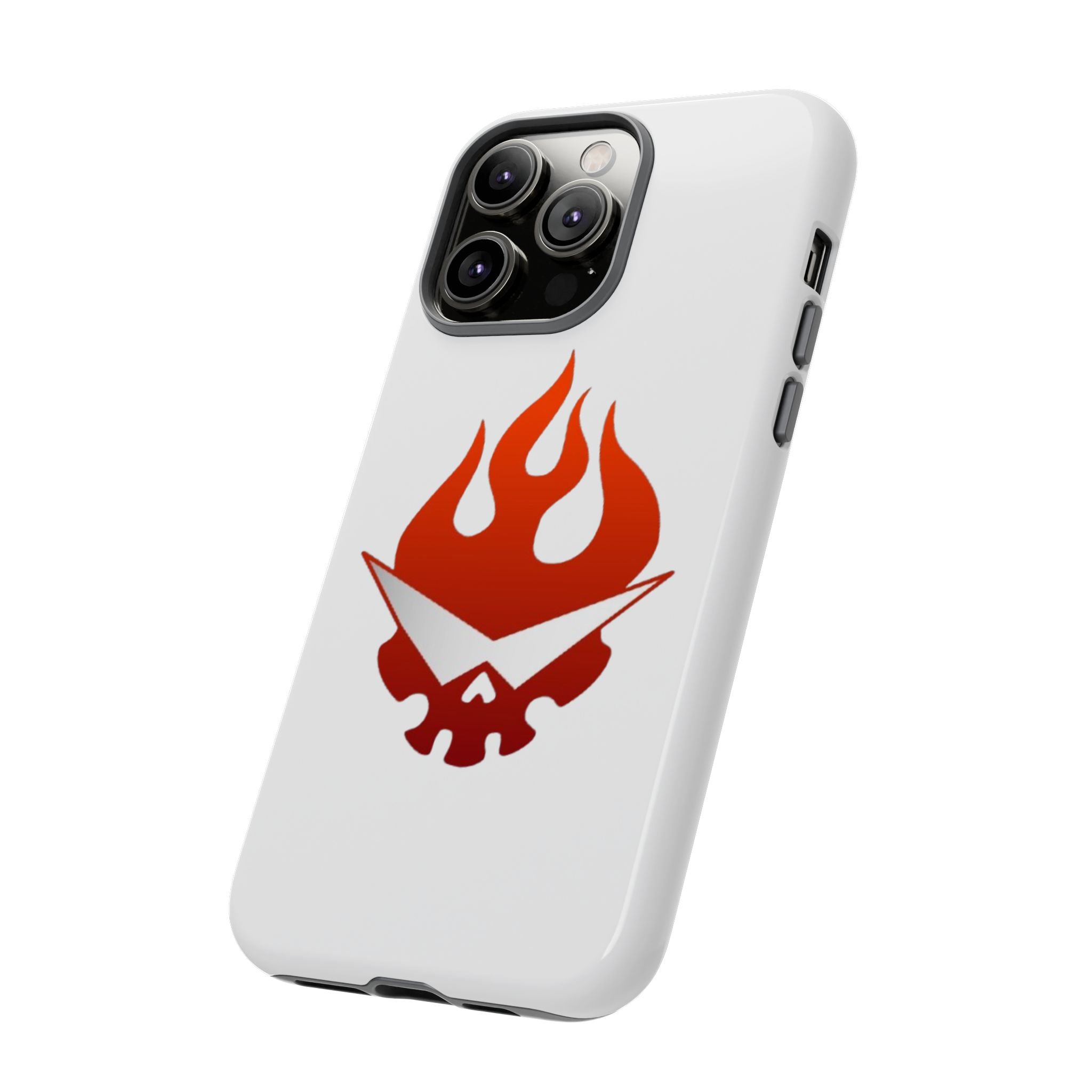 Bold Flame Phone Case, Tough Cases for Daily Protection, Stylish Accessories, Gift for Fire Lovers, Trendy Tech Gear