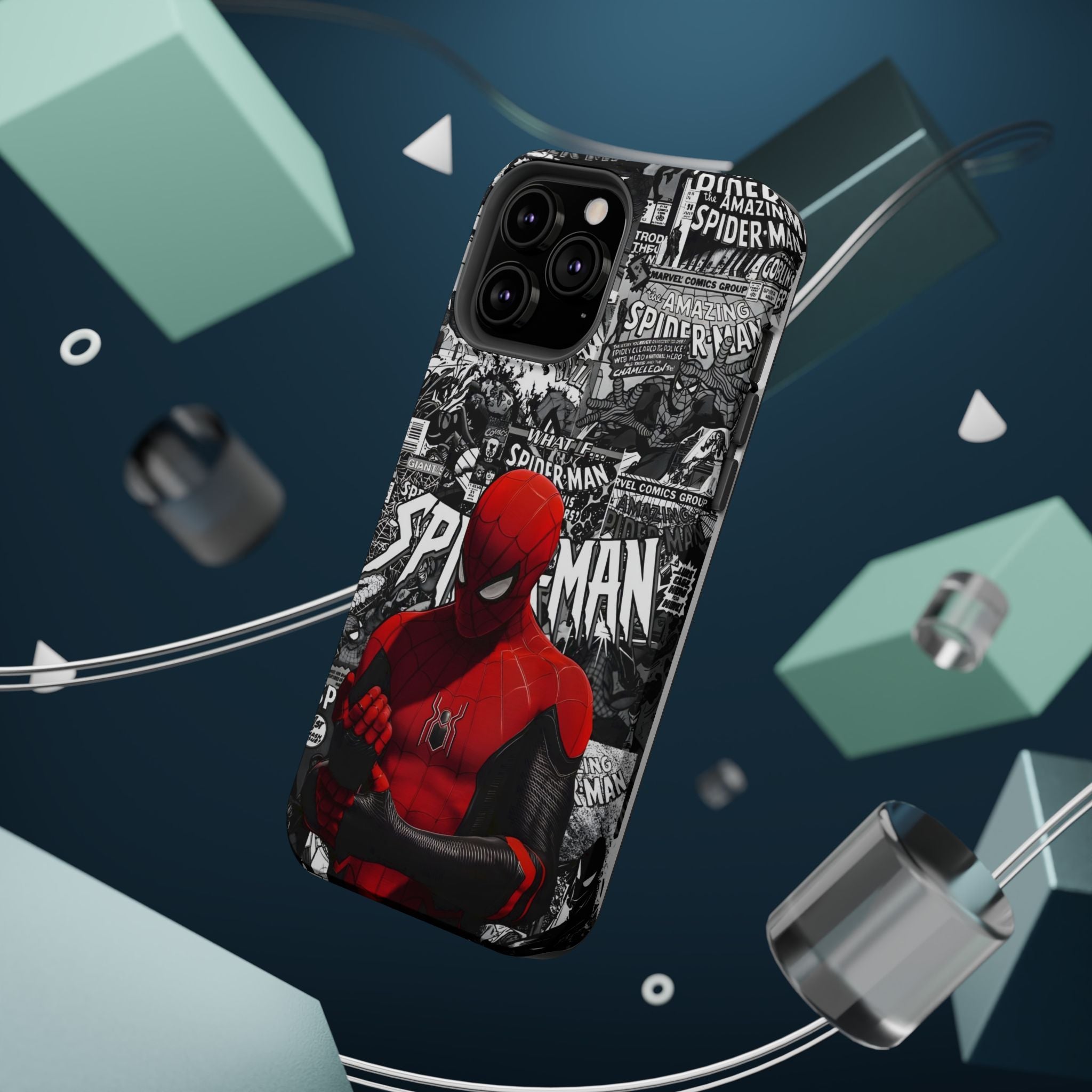 Spider-Man Magnetic Tough Case, Superhero Phone Cover, Gifts for Comic Book Fans, Durable Phone Protection, Kids and Adult Accessories