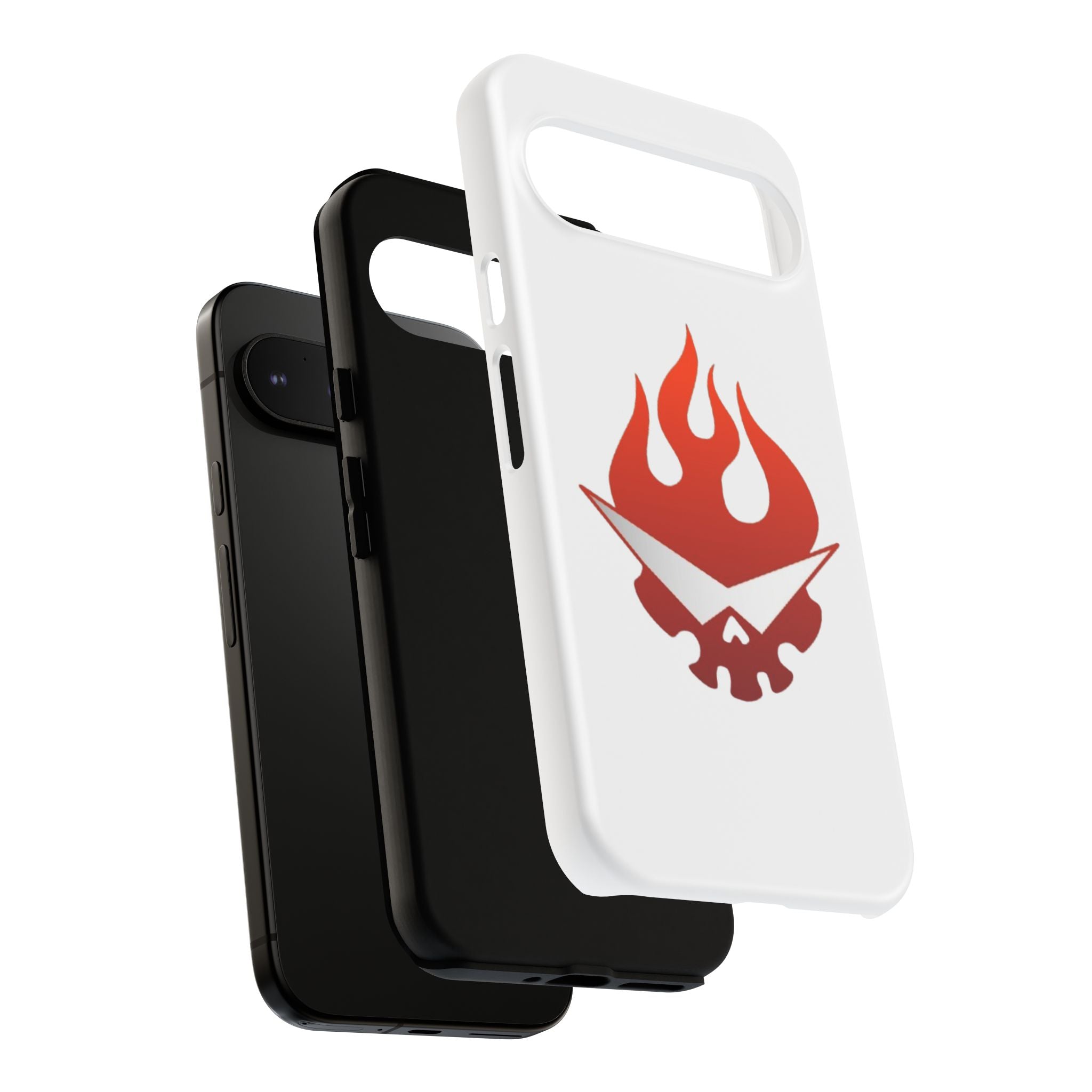Bold Flame Phone Case, Tough Cases for Daily Protection, Stylish Accessories, Gift for Fire Lovers, Trendy Tech Gear