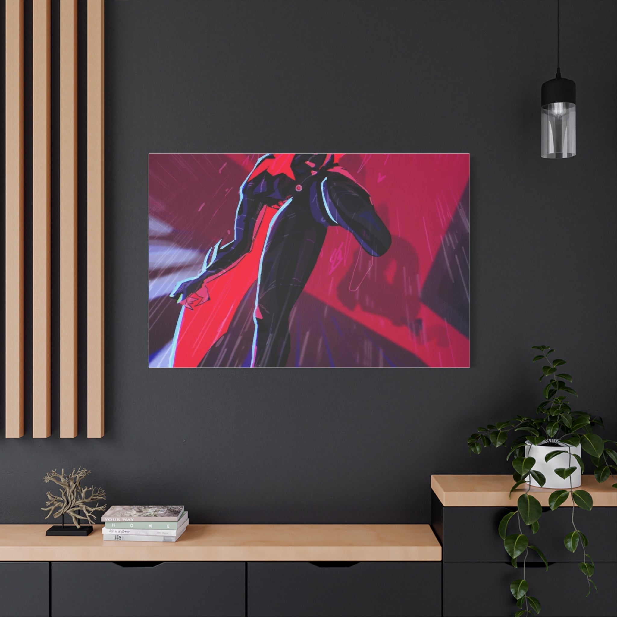 Stretched Canvas Art Print, Gothic Wall Decor, Perfect Gift for Art Lovers, Modern Bedroom Decor, Unique Home Wall Art, Gift for Her