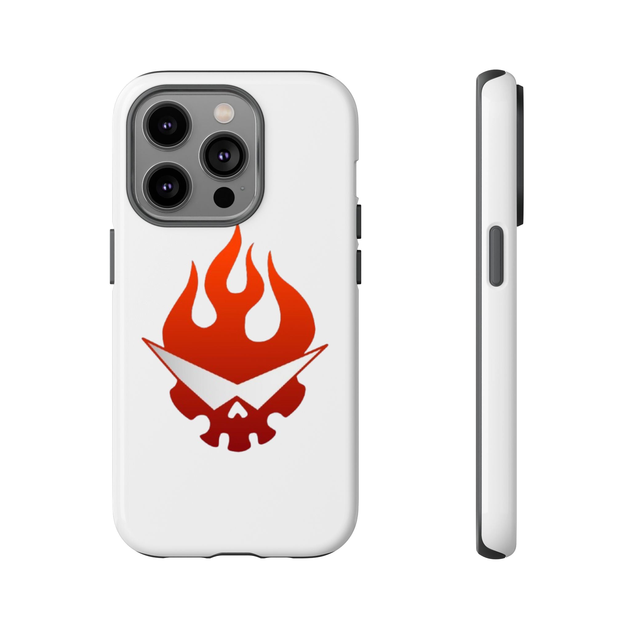 Bold Flame Phone Case, Tough Cases for Daily Protection, Stylish Accessories, Gift for Fire Lovers, Trendy Tech Gear