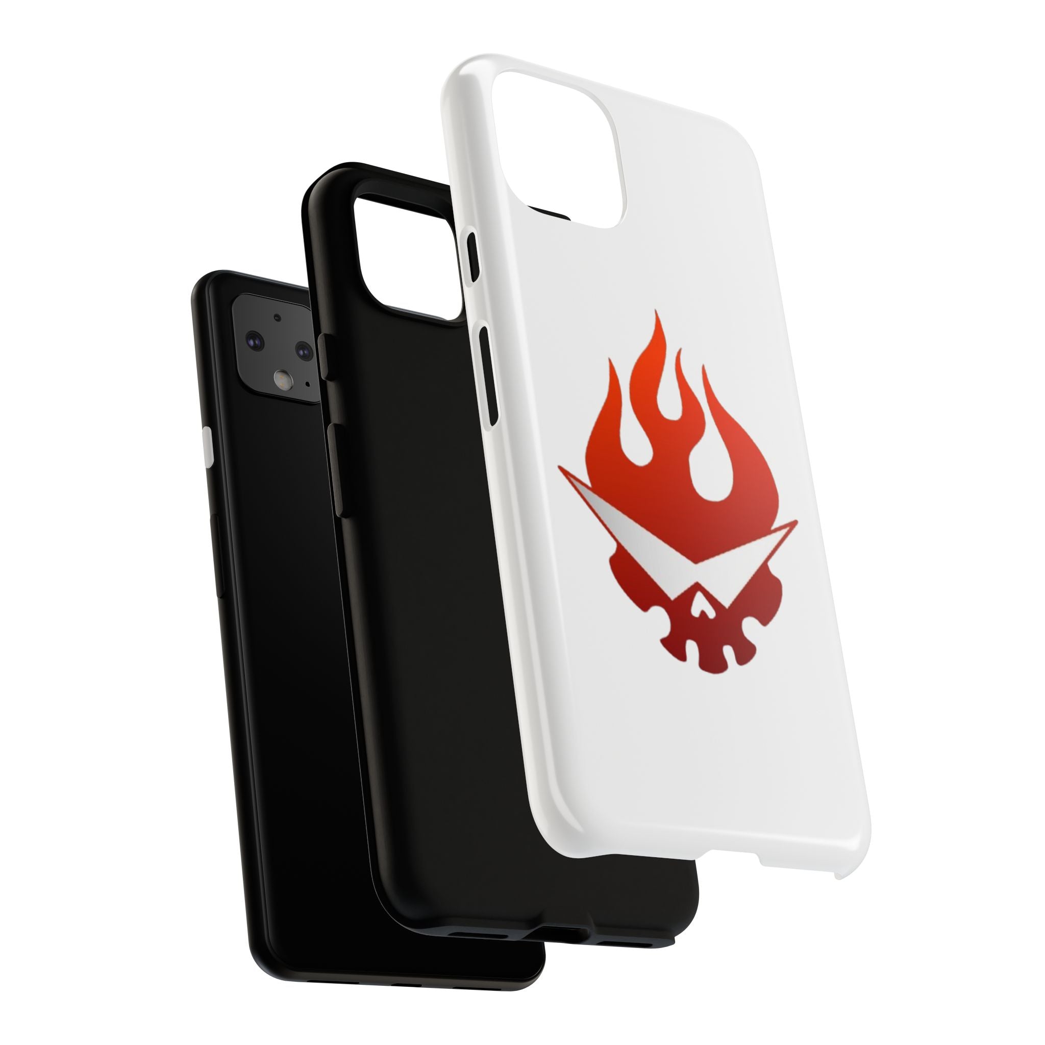 Bold Flame Phone Case, Tough Cases for Daily Protection, Stylish Accessories, Gift for Fire Lovers, Trendy Tech Gear