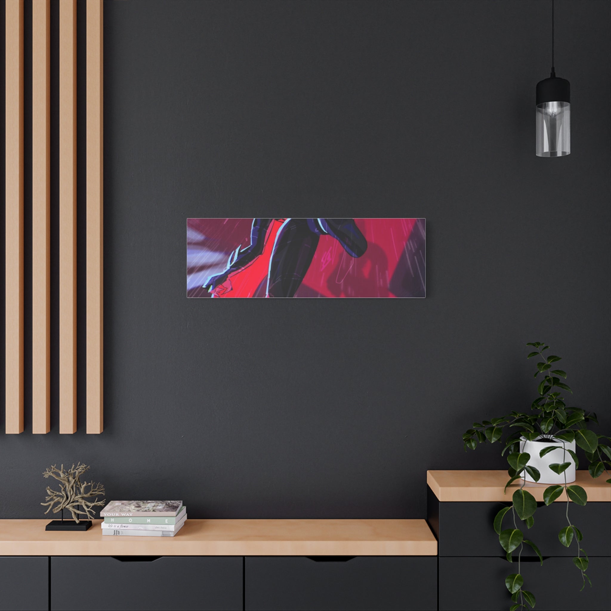 Stretched Canvas Art Print, Gothic Wall Decor, Perfect Gift for Art Lovers, Modern Bedroom Decor, Unique Home Wall Art, Gift for Her