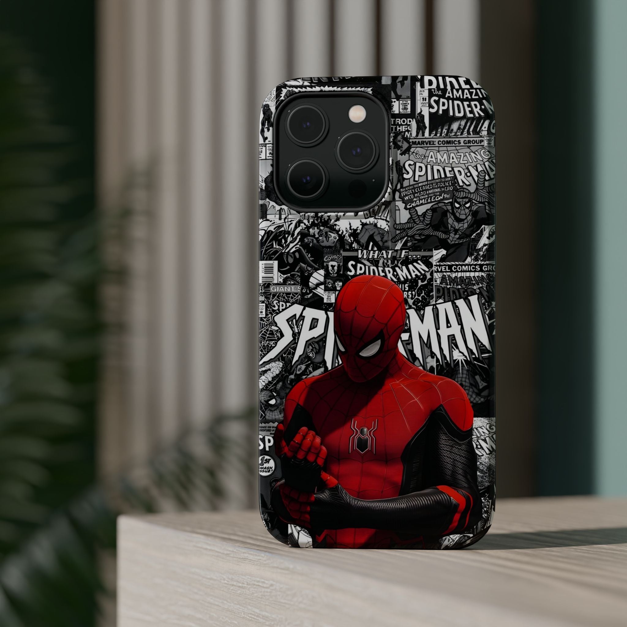 Spider-Man Magnetic Tough Case, Superhero Phone Cover, Gifts for Comic Book Fans, Durable Phone Protection, Kids and Adult Accessories