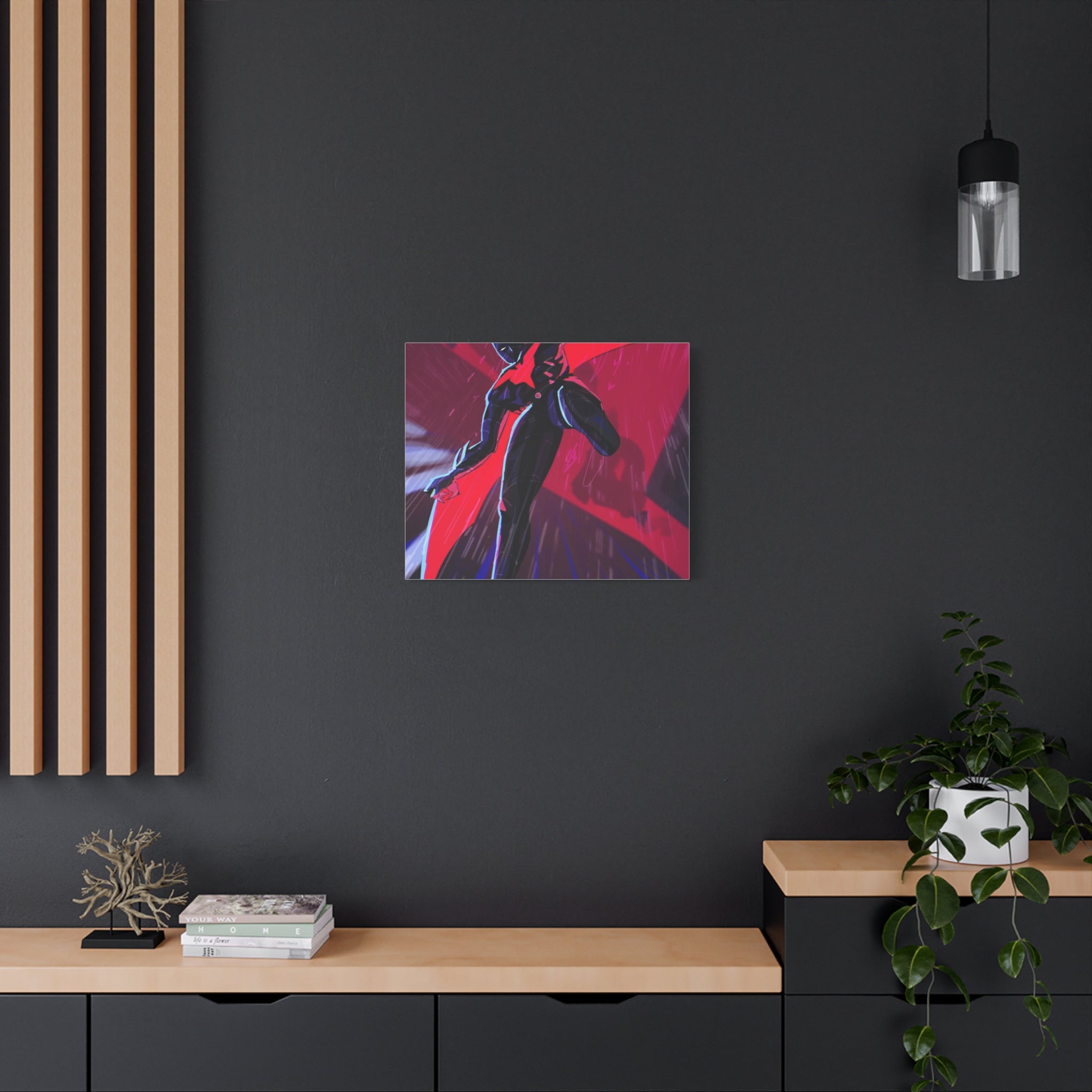 Stretched Canvas Art Print, Gothic Wall Decor, Perfect Gift for Art Lovers, Modern Bedroom Decor, Unique Home Wall Art, Gift for Her