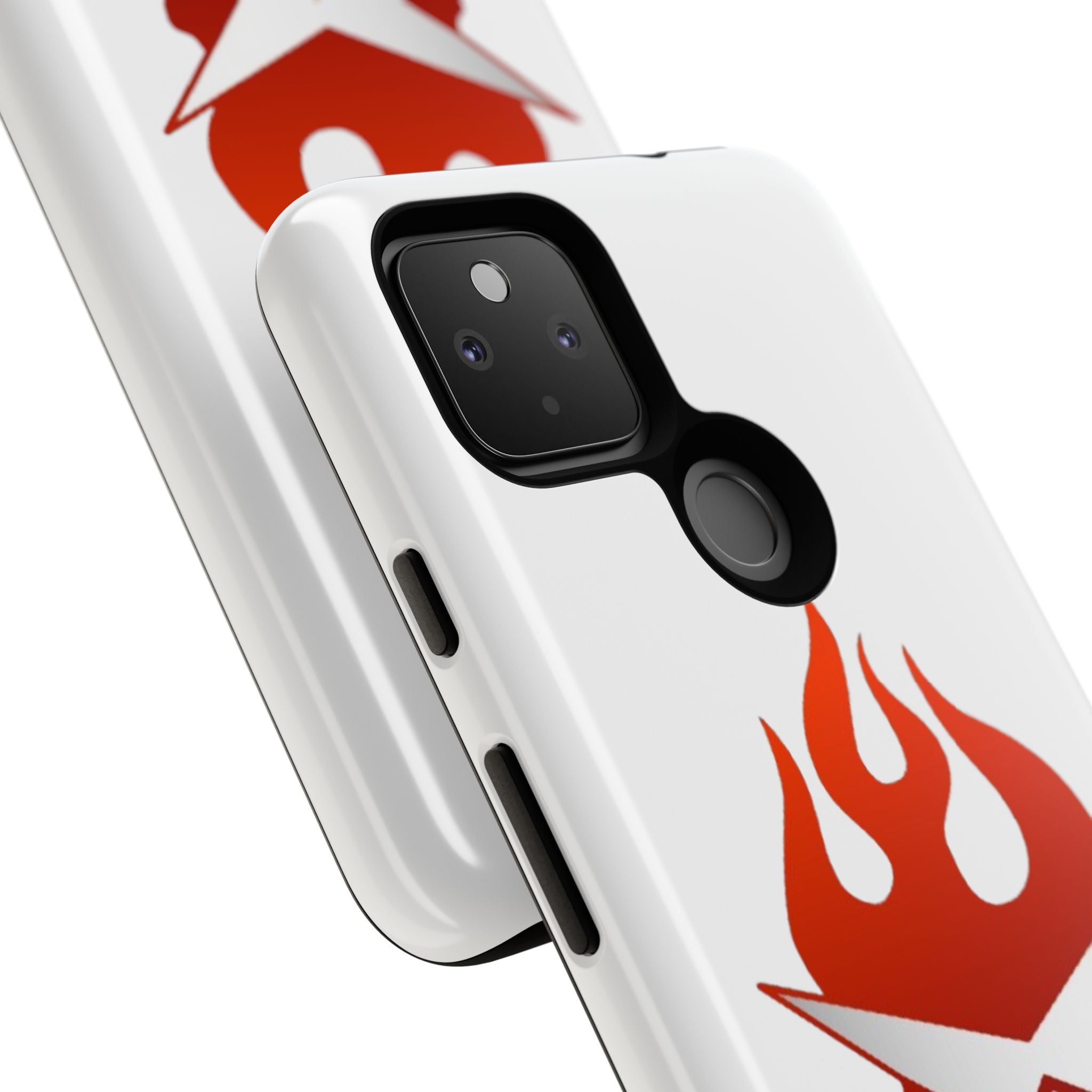 Bold Flame Phone Case, Tough Cases for Daily Protection, Stylish Accessories, Gift for Fire Lovers, Trendy Tech Gear