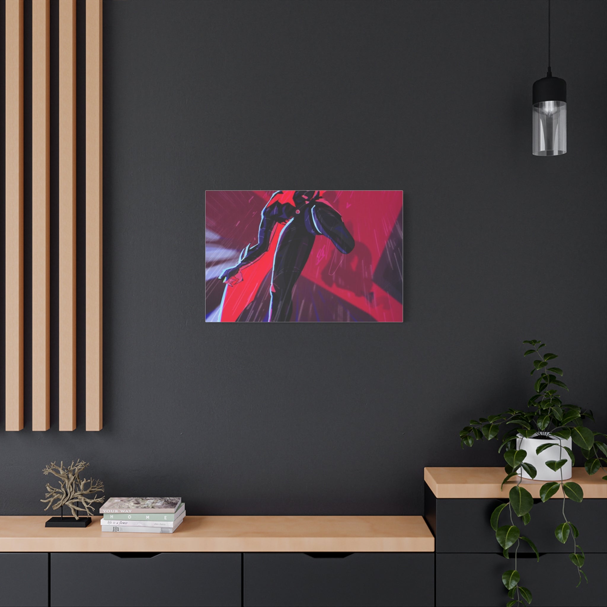 Stretched Canvas Art Print, Gothic Wall Decor, Perfect Gift for Art Lovers, Modern Bedroom Decor, Unique Home Wall Art, Gift for Her