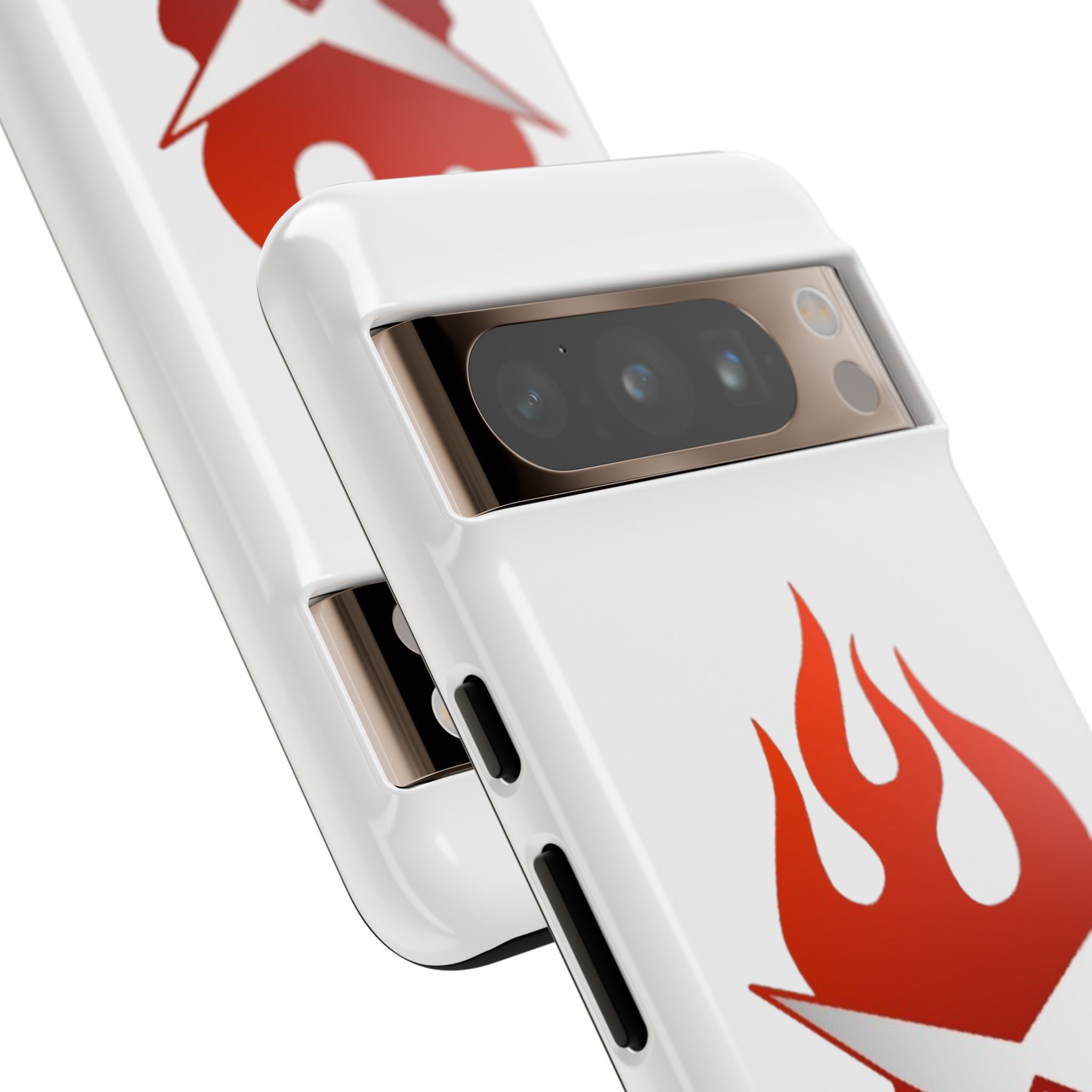 Bold Flame Phone Case, Tough Cases for Daily Protection, Stylish Accessories, Gift for Fire Lovers, Trendy Tech Gear