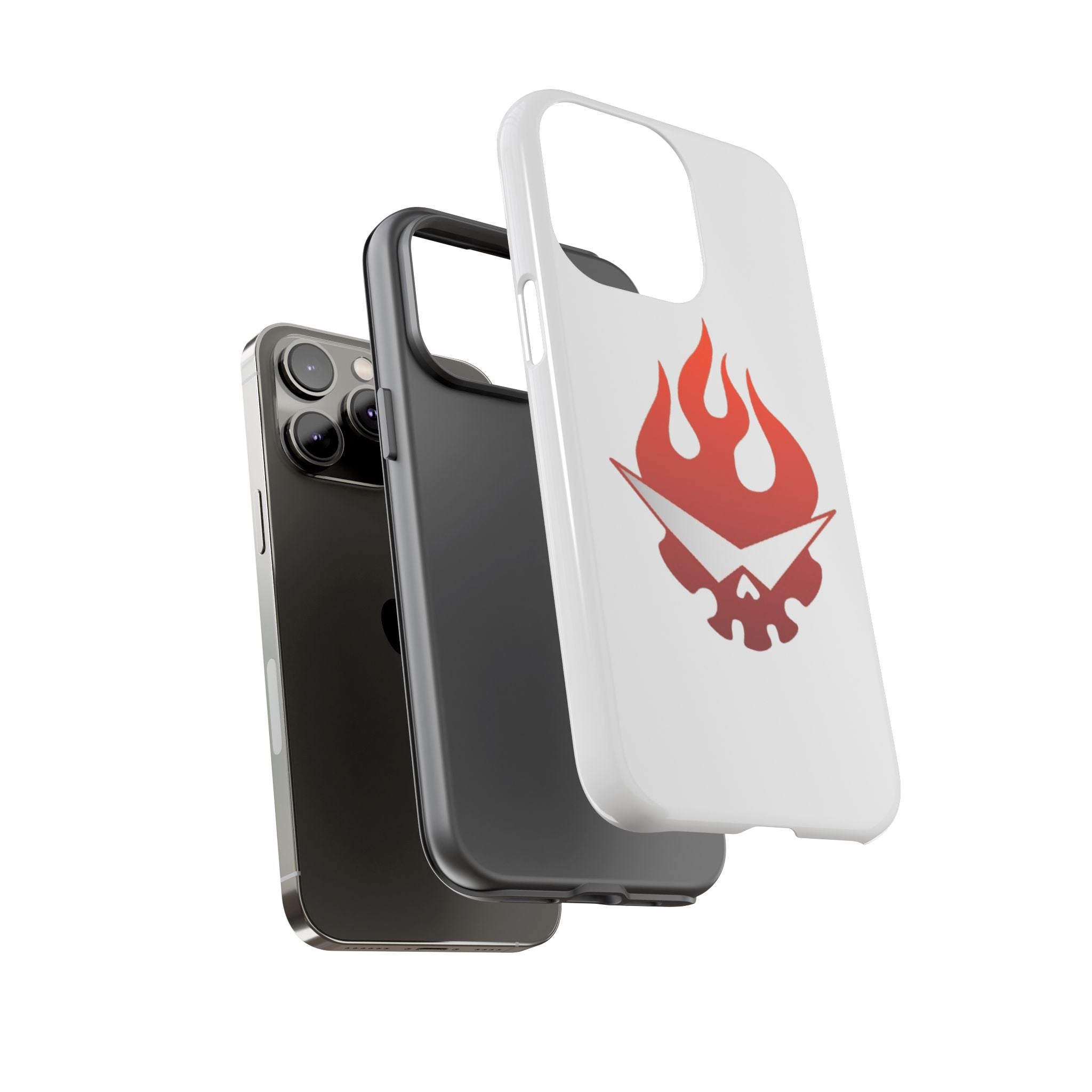 Bold Flame Phone Case, Tough Cases for Daily Protection, Stylish Accessories, Gift for Fire Lovers, Trendy Tech Gear