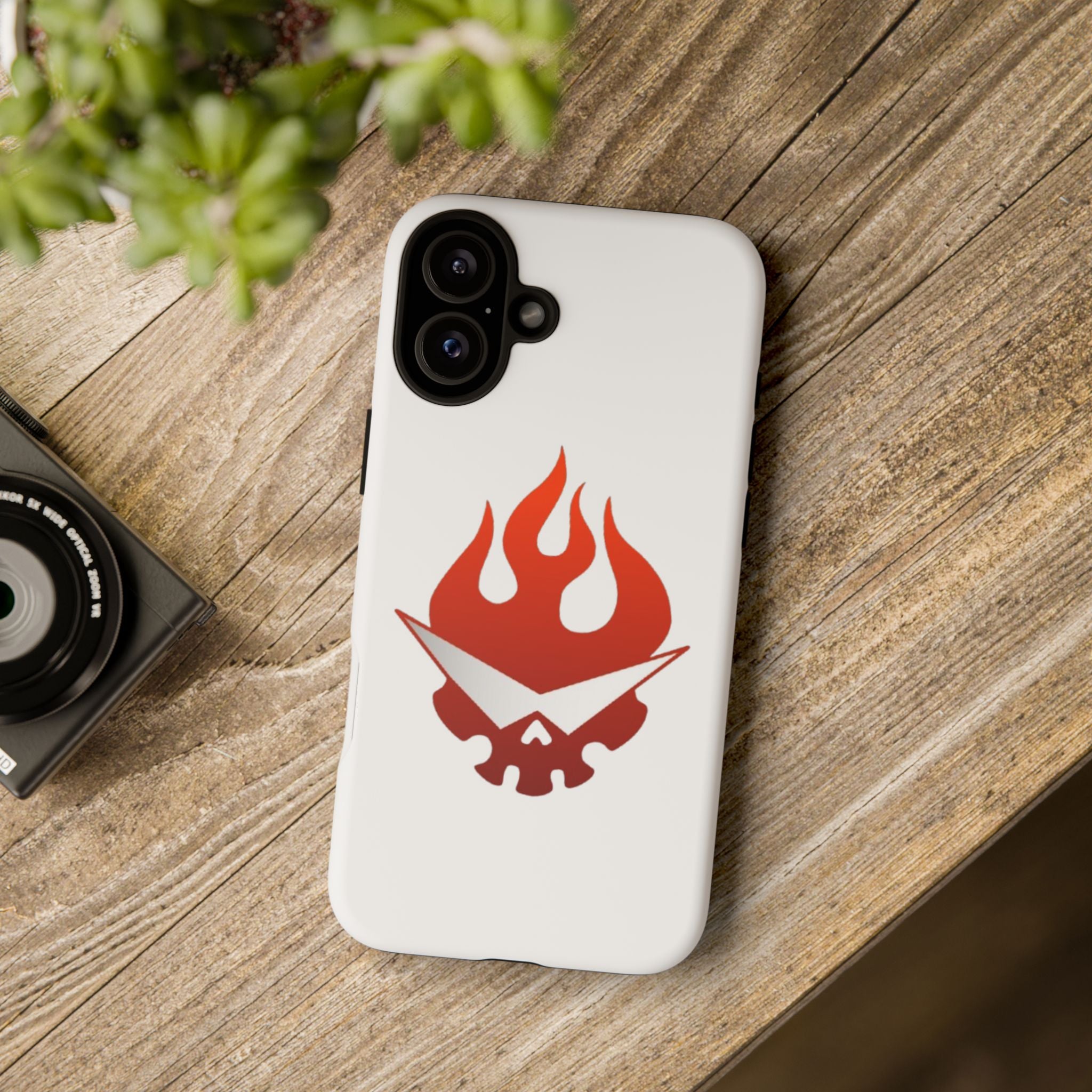 Bold Flame Phone Case, Tough Cases for Daily Protection, Stylish Accessories, Gift for Fire Lovers, Trendy Tech Gear