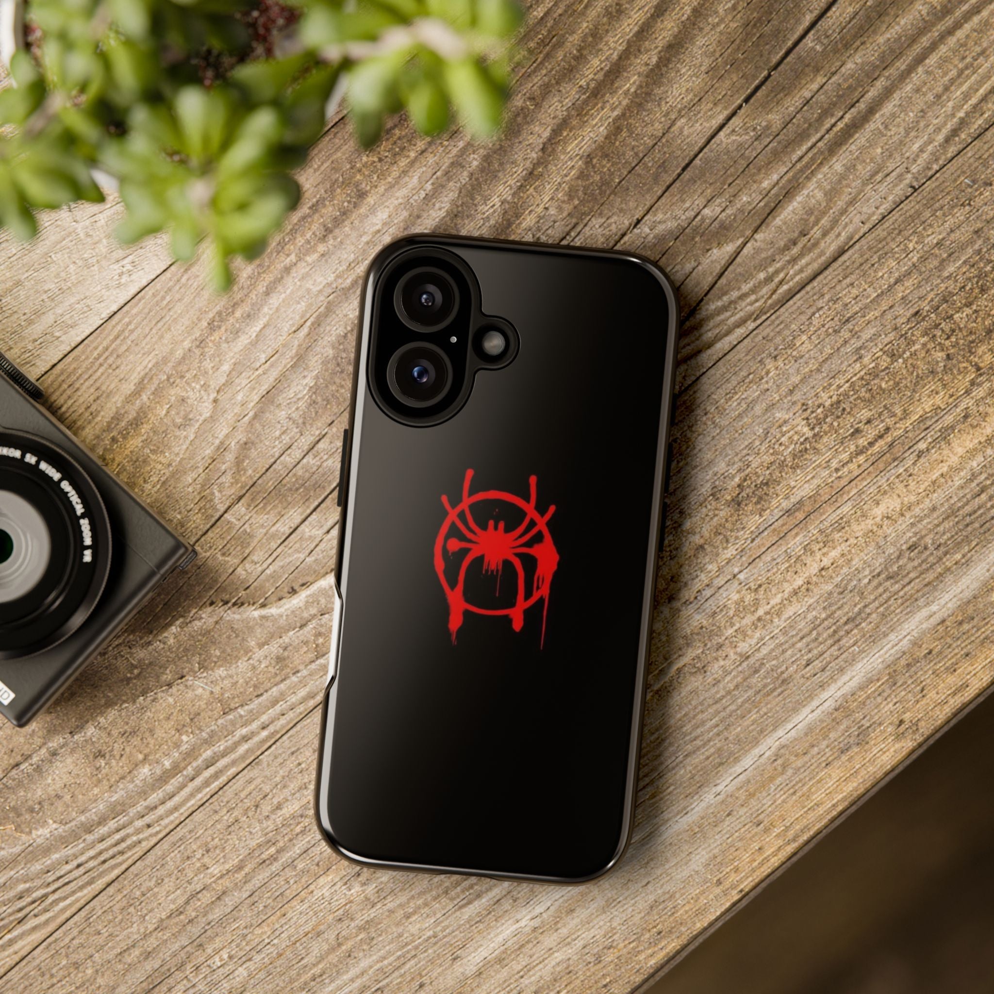 Red Spider Graphic Phone Case, Tough Phone Cover, Custom Mobile Protector, Stylish Gadget Accessory, Gift for Spider Fans