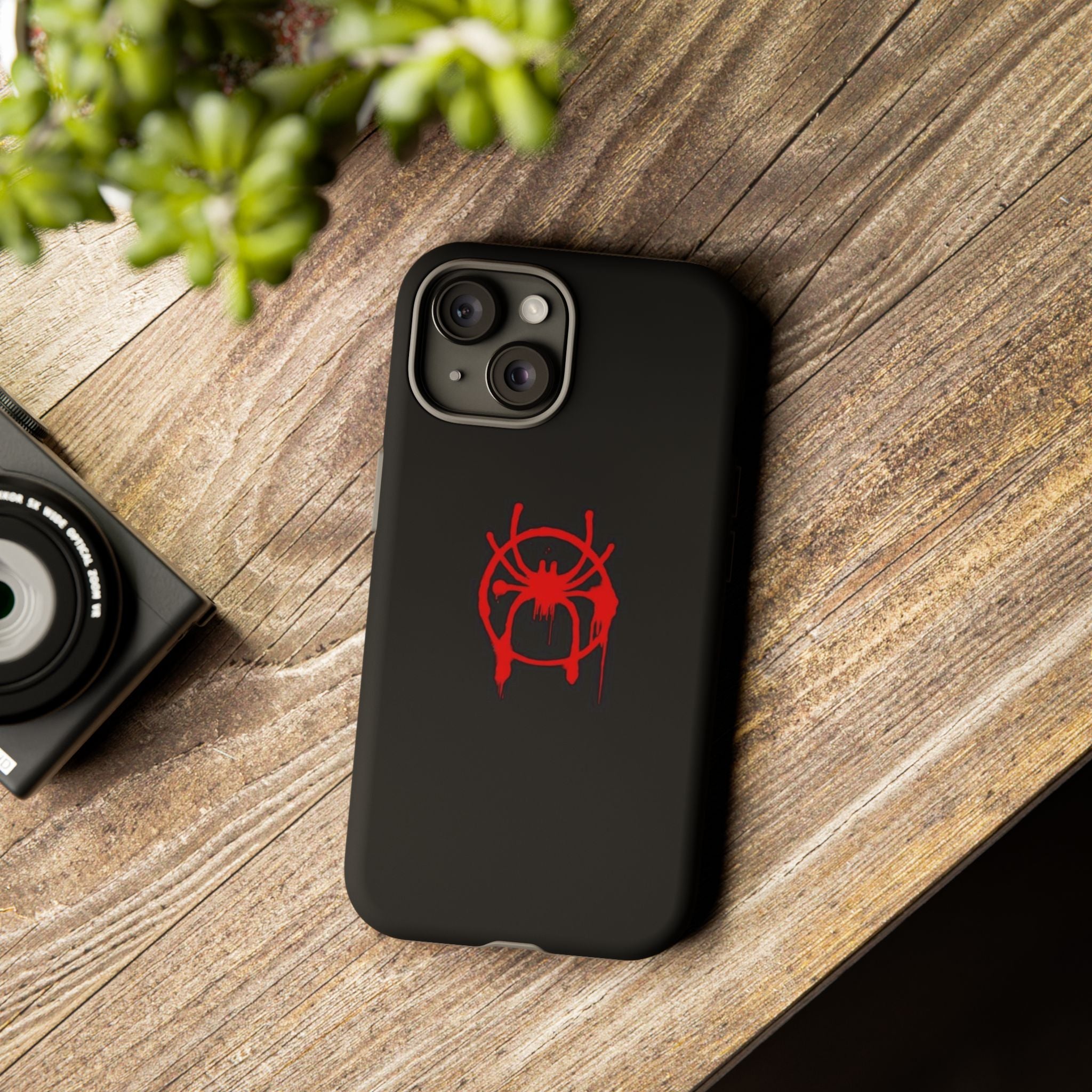 Red Spider Graphic Phone Case, Tough Phone Cover, Custom Mobile Protector, Stylish Gadget Accessory, Gift for Spider Fans