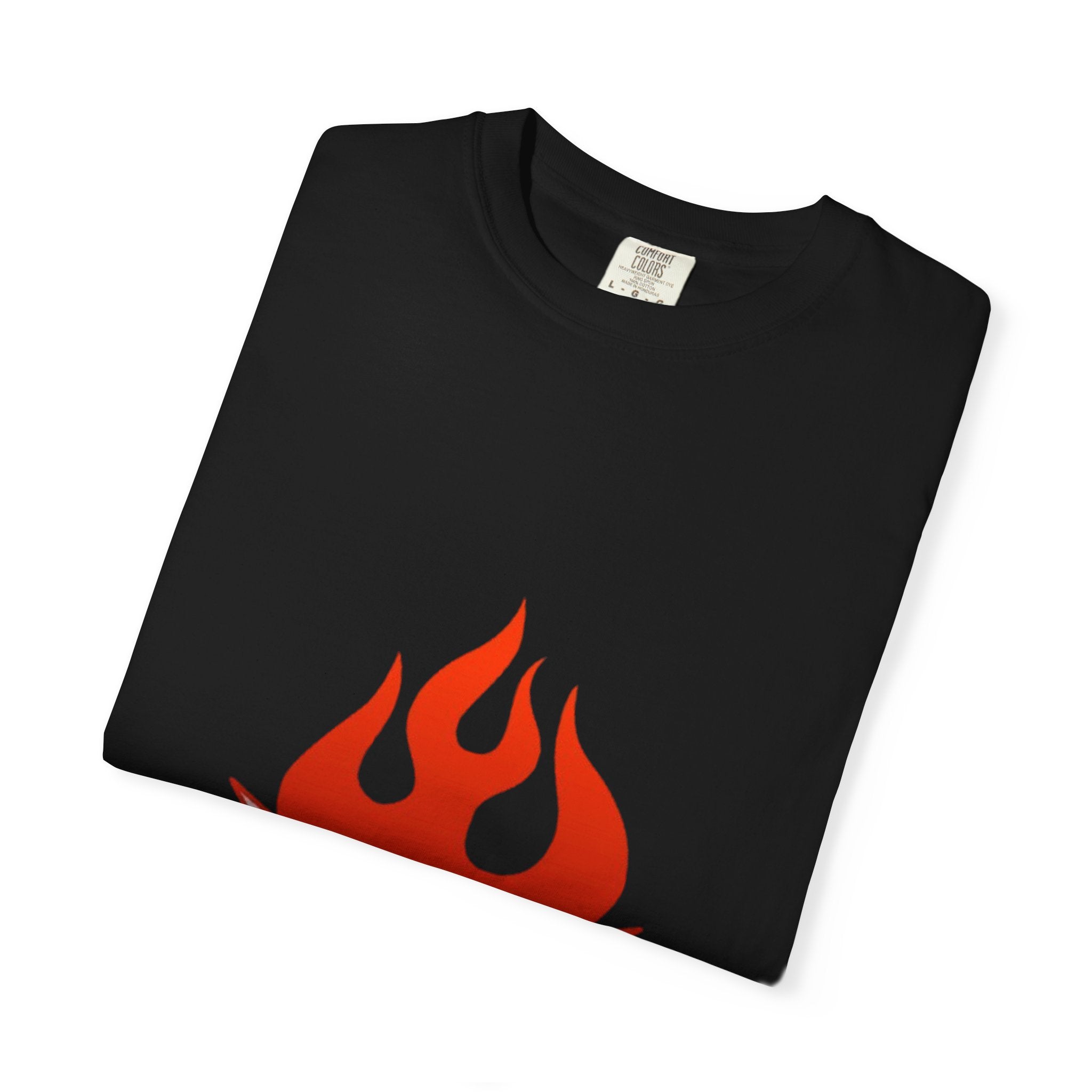 Flame Skull T-Shirt | Unisex Garment-Dyed Tee for Fans, Cool Casual Wear, Gift for Gamers, Summer Style