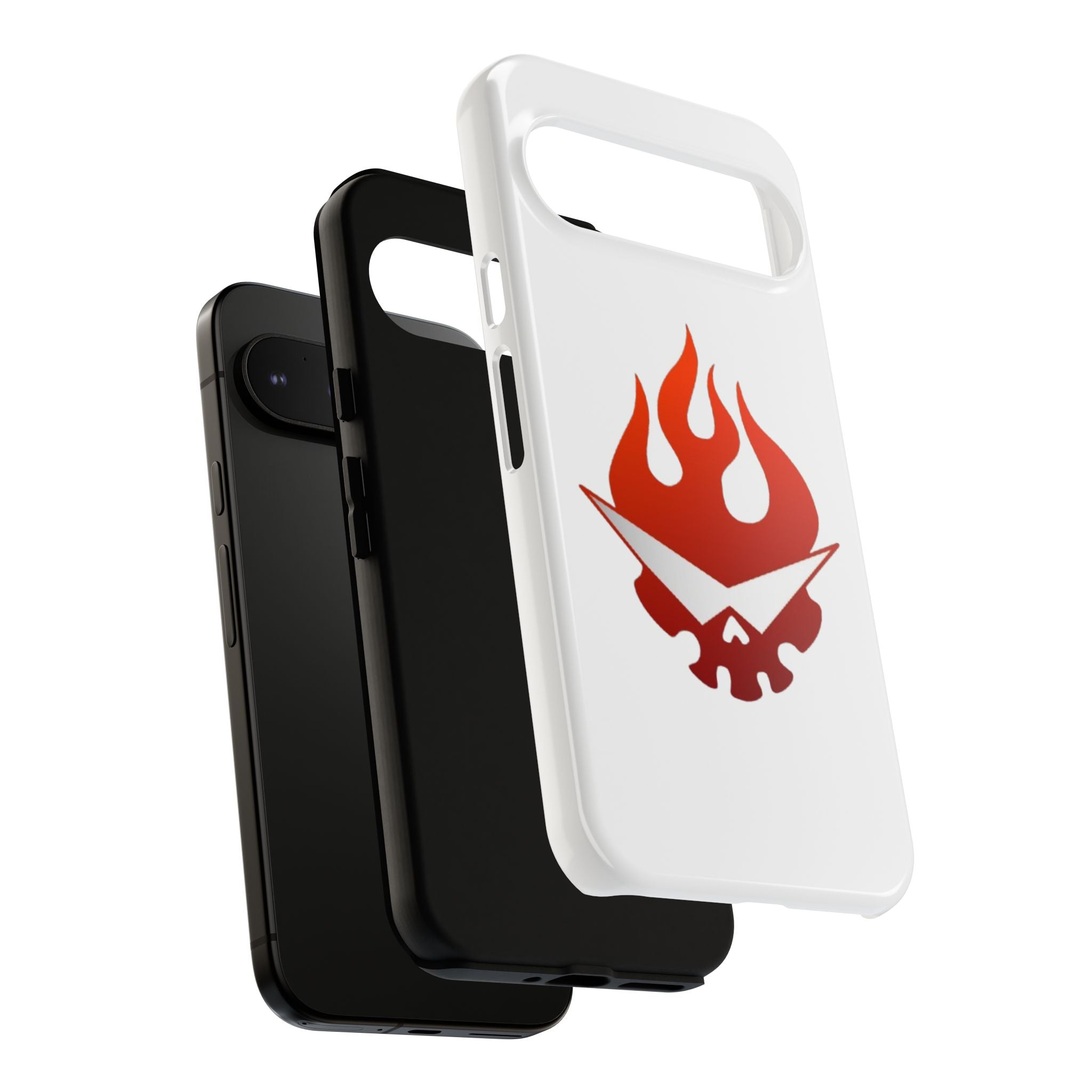 Bold Flame Phone Case, Tough Cases for Daily Protection, Stylish Accessories, Gift for Fire Lovers, Trendy Tech Gear