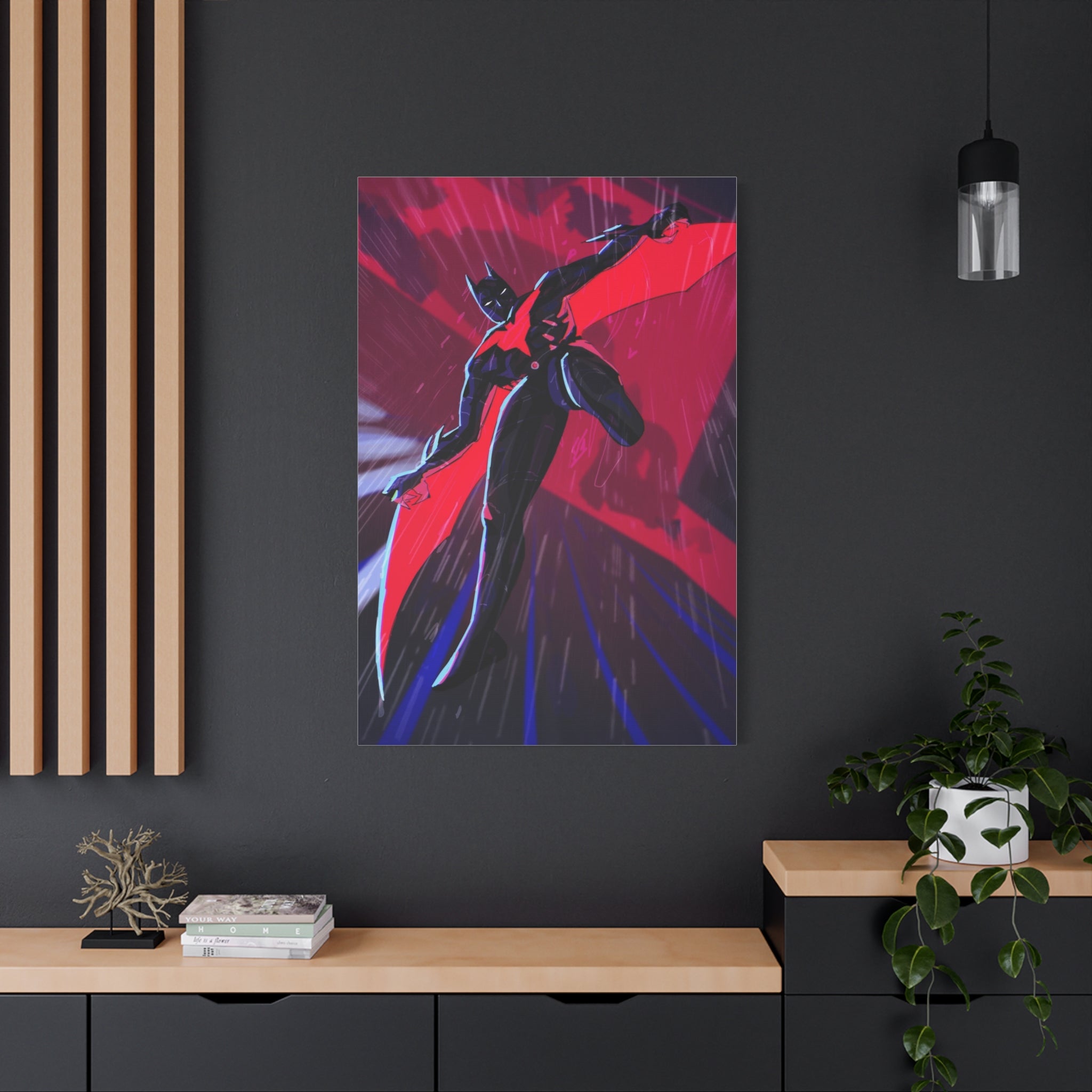 Stretched Canvas Art Print, Gothic Wall Decor, Perfect Gift for Art Lovers, Modern Bedroom Decor, Unique Home Wall Art, Gift for Her