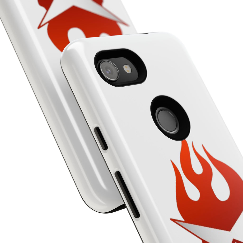 Bold Flame Phone Case, Tough Cases for Daily Protection, Stylish Accessories, Gift for Fire Lovers, Trendy Tech Gear
