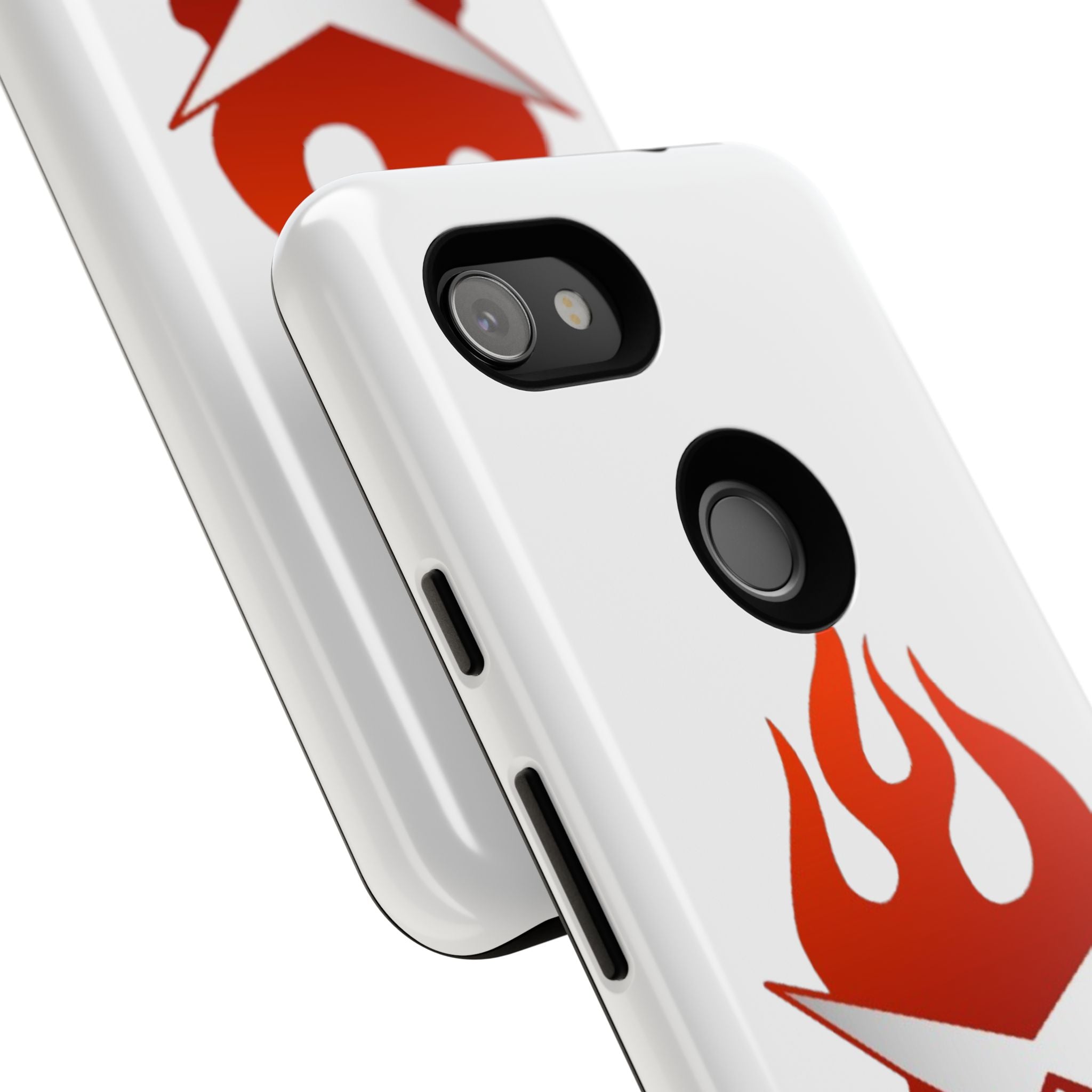 Bold Flame Phone Case, Tough Cases for Daily Protection, Stylish Accessories, Gift for Fire Lovers, Trendy Tech Gear
