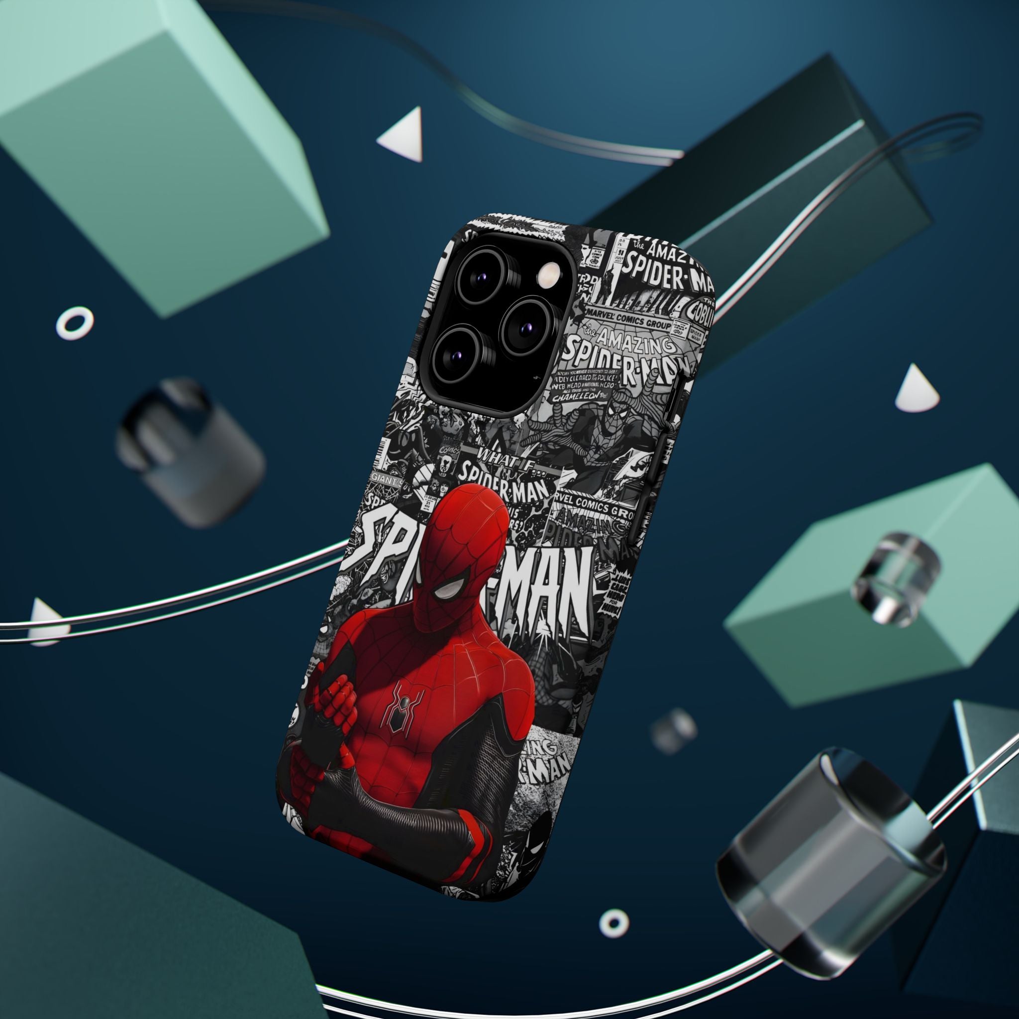 Spider-Man Magnetic Tough Case, Superhero Phone Cover, Gifts for Comic Book Fans, Durable Phone Protection, Kids and Adult Accessories
