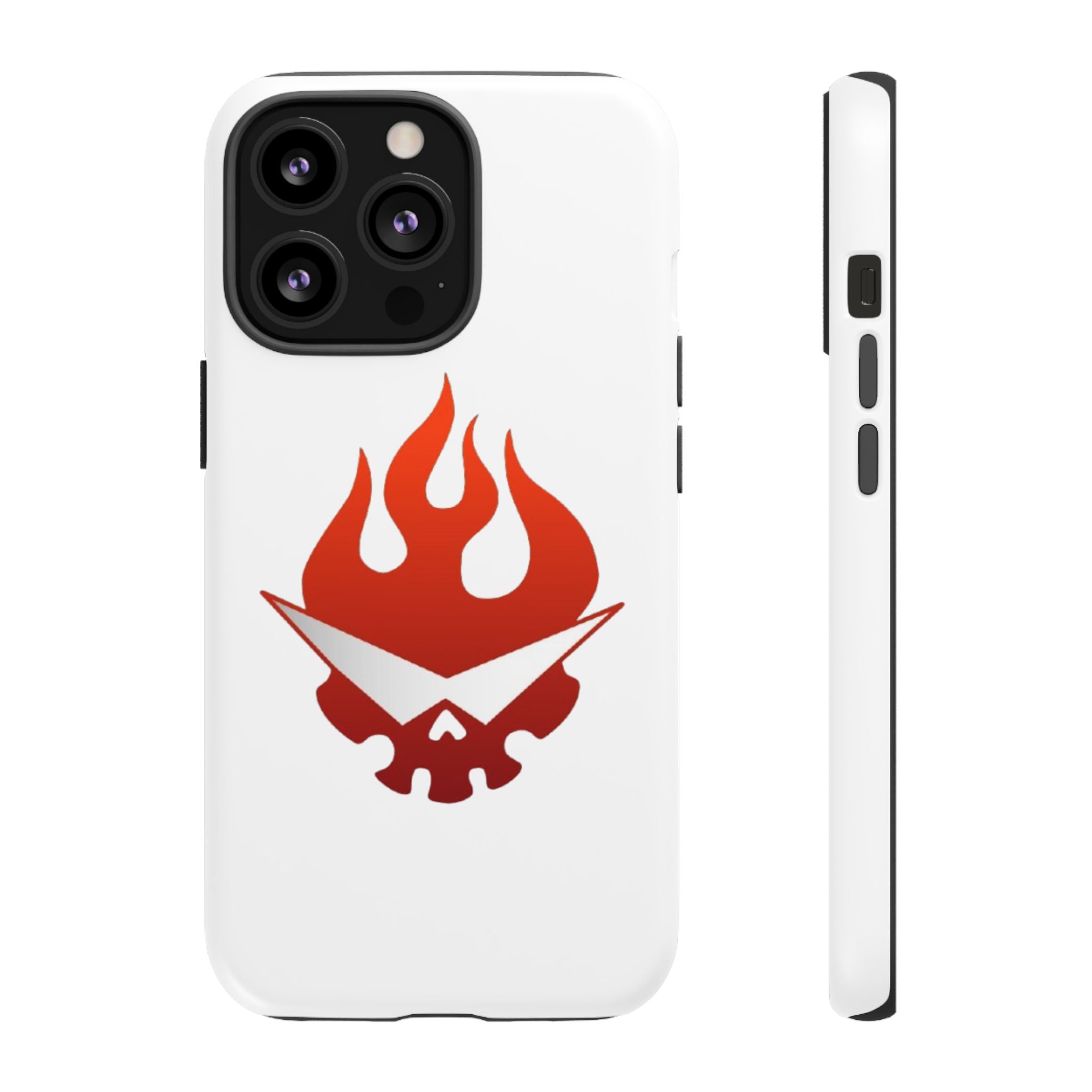 Bold Flame Phone Case, Tough Cases for Daily Protection, Stylish Accessories, Gift for Fire Lovers, Trendy Tech Gear