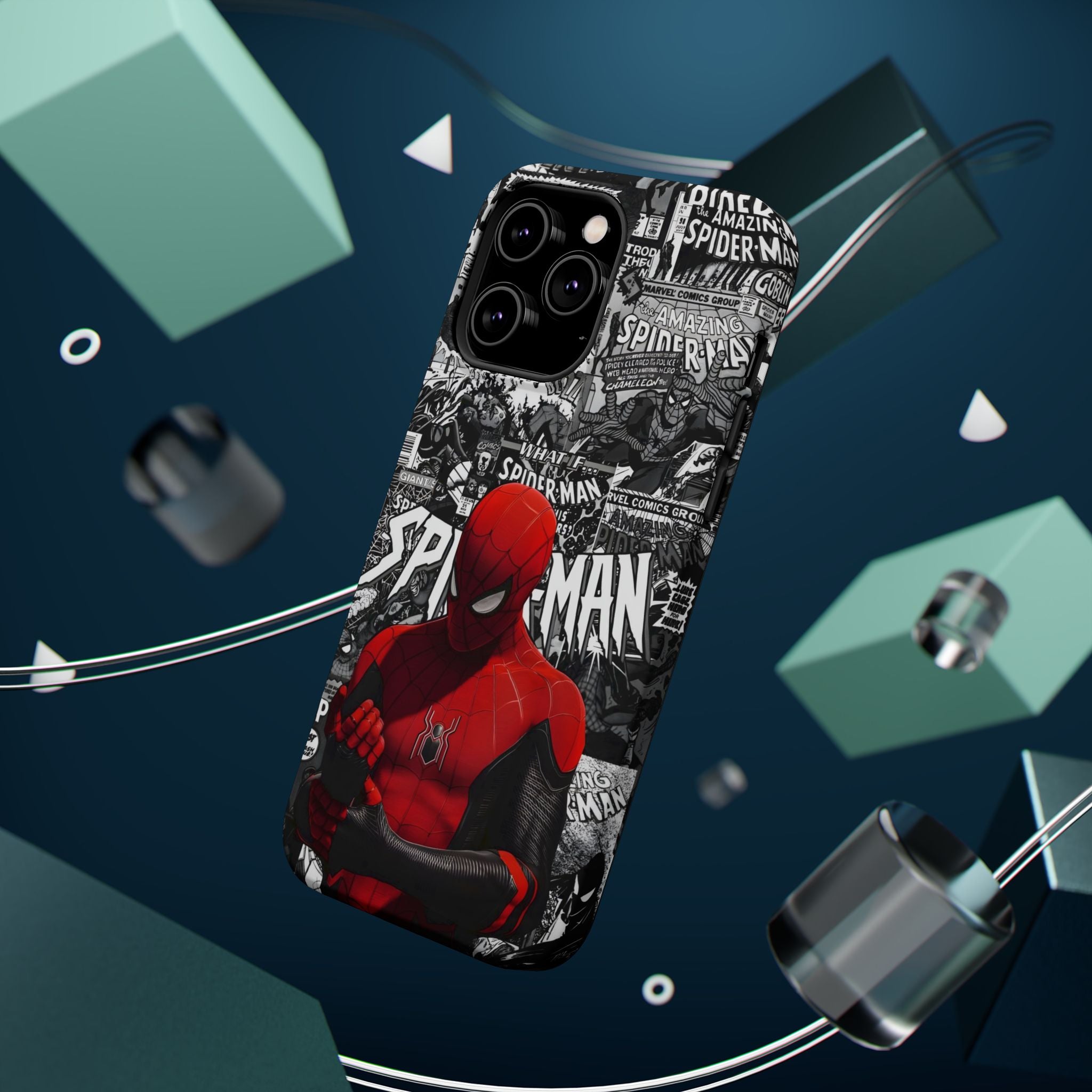 Spider-Man Magnetic Tough Case, Superhero Phone Cover, Gifts for Comic Book Fans, Durable Phone Protection, Kids and Adult Accessories