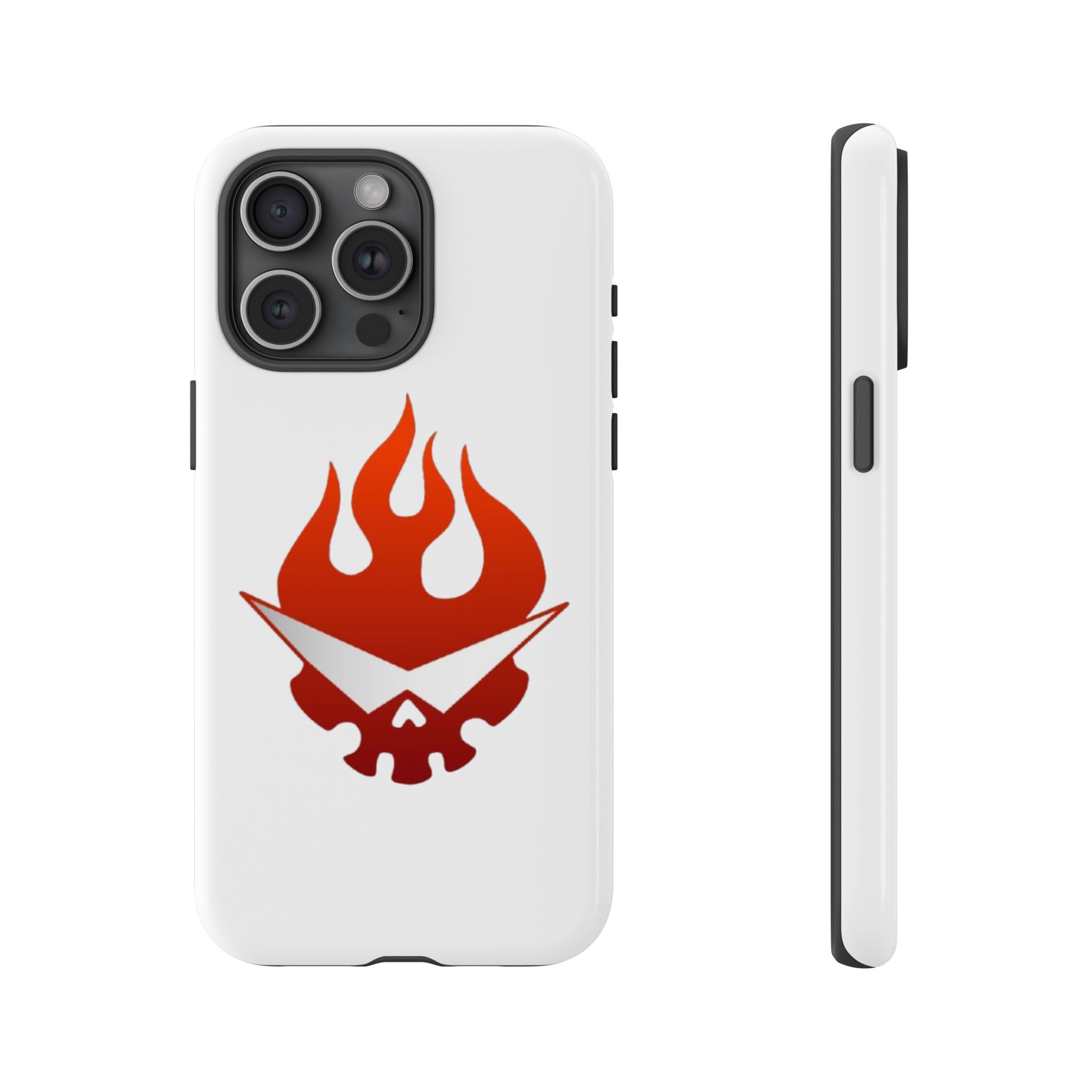 Bold Flame Phone Case, Tough Cases for Daily Protection, Stylish Accessories, Gift for Fire Lovers, Trendy Tech Gear