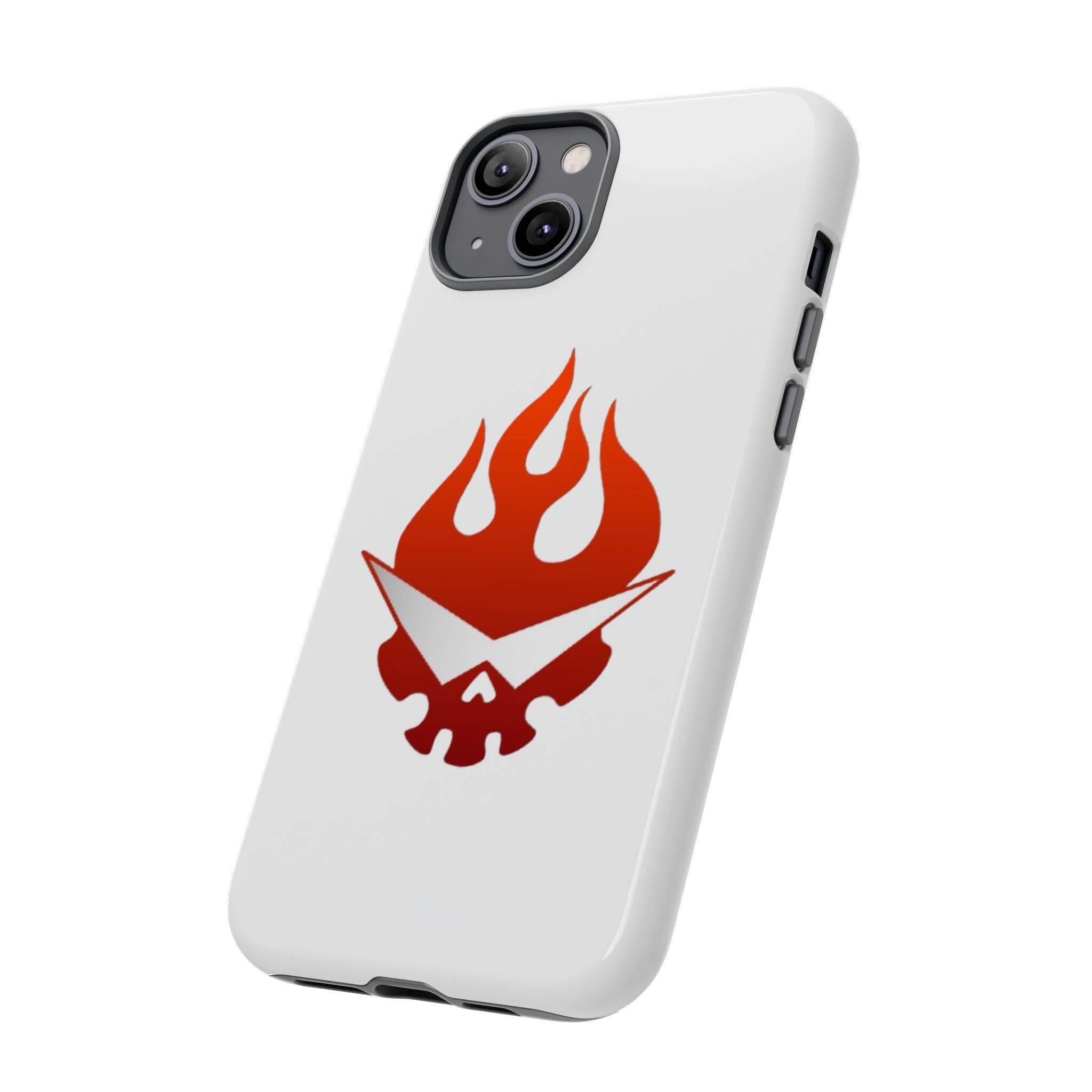 Bold Flame Phone Case, Tough Cases for Daily Protection, Stylish Accessories, Gift for Fire Lovers, Trendy Tech Gear