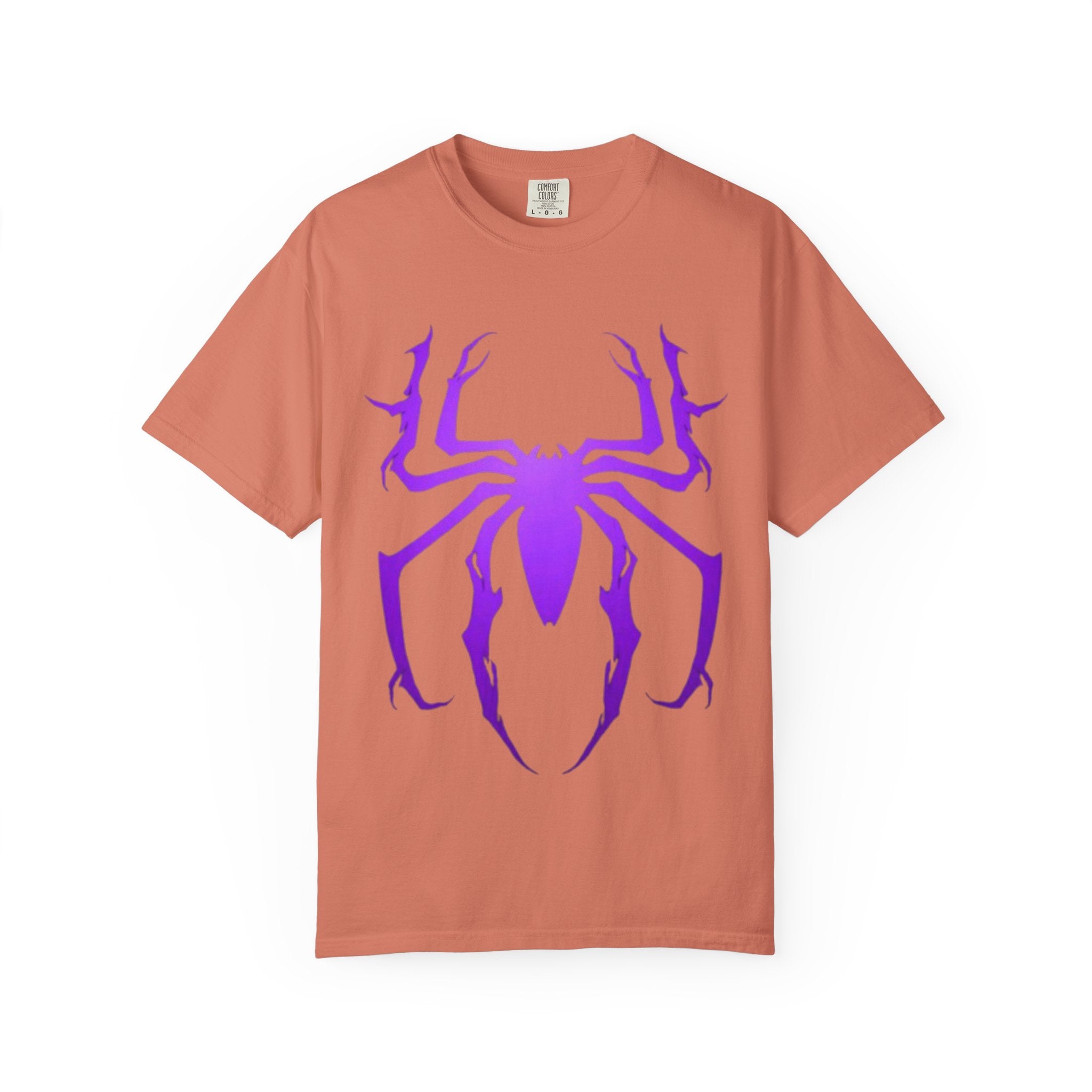 Purple Spider Graphic Unisex T-Shirt, Cool Cotton Tee, Casual Wear, Halloween Apparel, Graphic Shirt for Teens