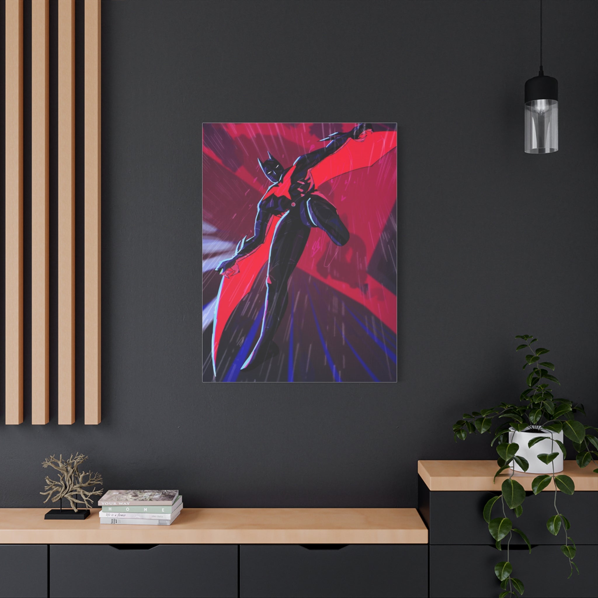 Stretched Canvas Art Print, Gothic Wall Decor, Perfect Gift for Art Lovers, Modern Bedroom Decor, Unique Home Wall Art, Gift for Her