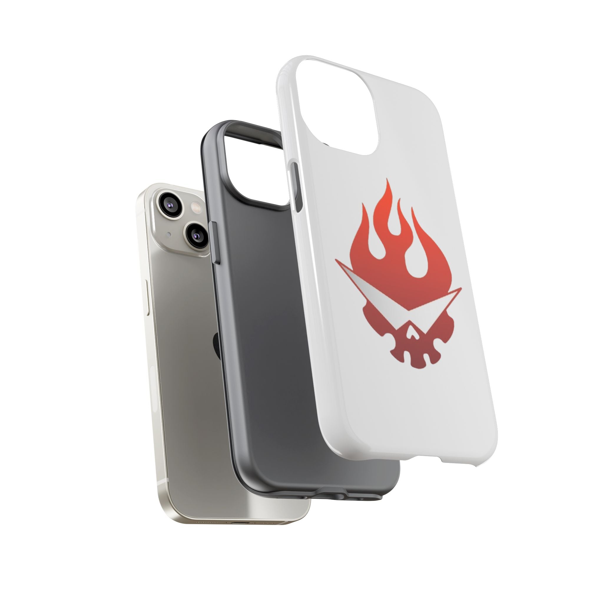 Bold Flame Phone Case, Tough Cases for Daily Protection, Stylish Accessories, Gift for Fire Lovers, Trendy Tech Gear