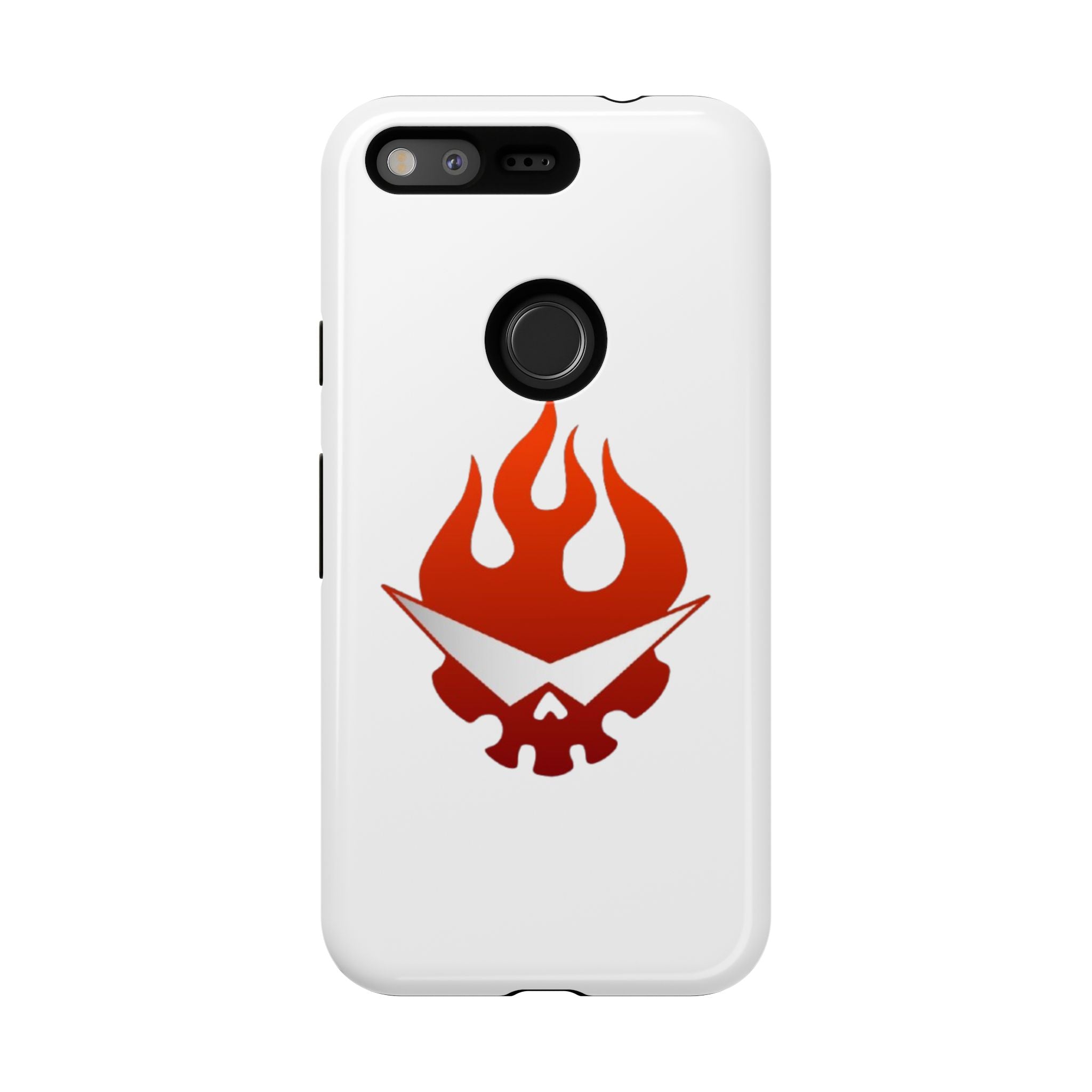 Bold Flame Phone Case, Tough Cases for Daily Protection, Stylish Accessories, Gift for Fire Lovers, Trendy Tech Gear