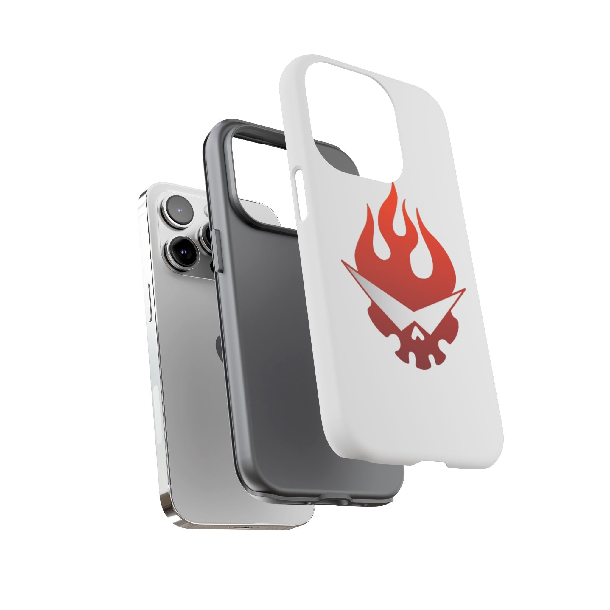 Bold Flame Phone Case, Tough Cases for Daily Protection, Stylish Accessories, Gift for Fire Lovers, Trendy Tech Gear
